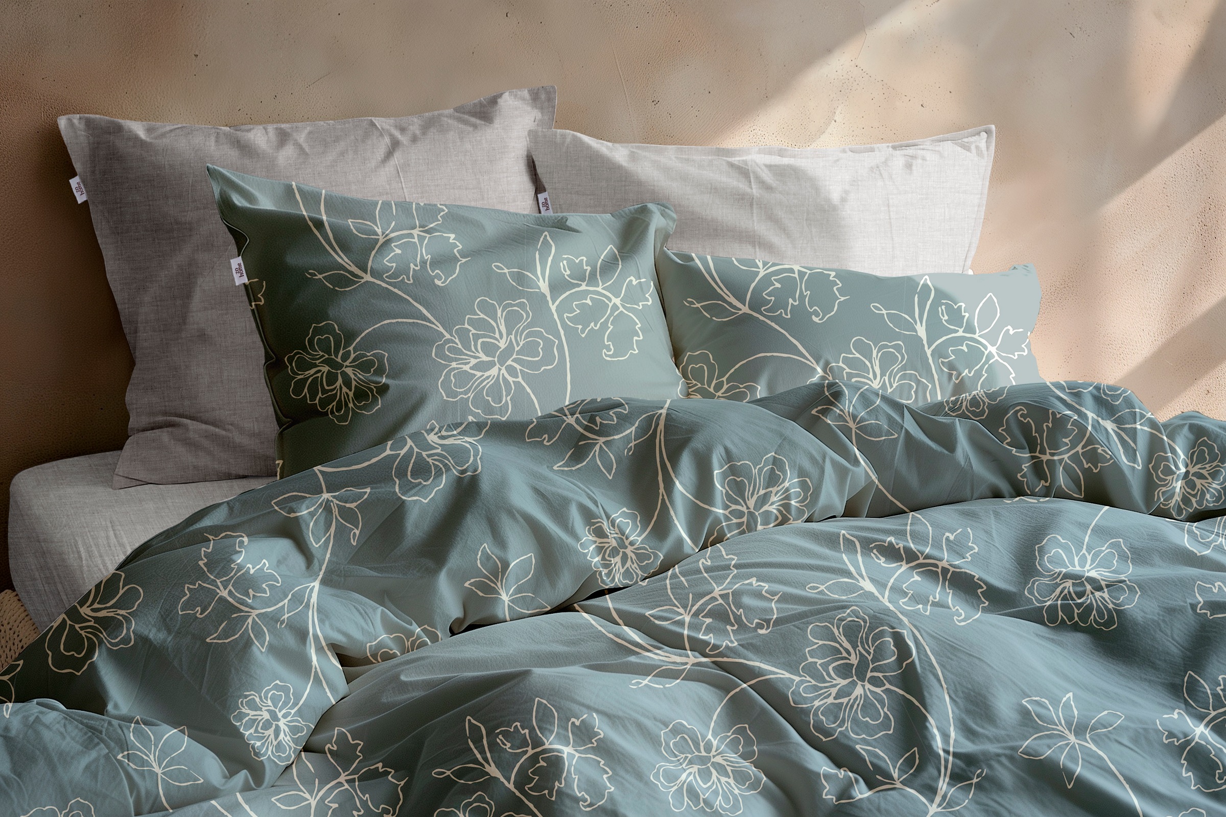 ZO HOME Bettwäsche »Zohome Bettwäsche Baumwolle-Flanell Alva« 2 Bettwäsche aus 100% Baumwolle, hochwertige Flanell, ab 135x200 cm.