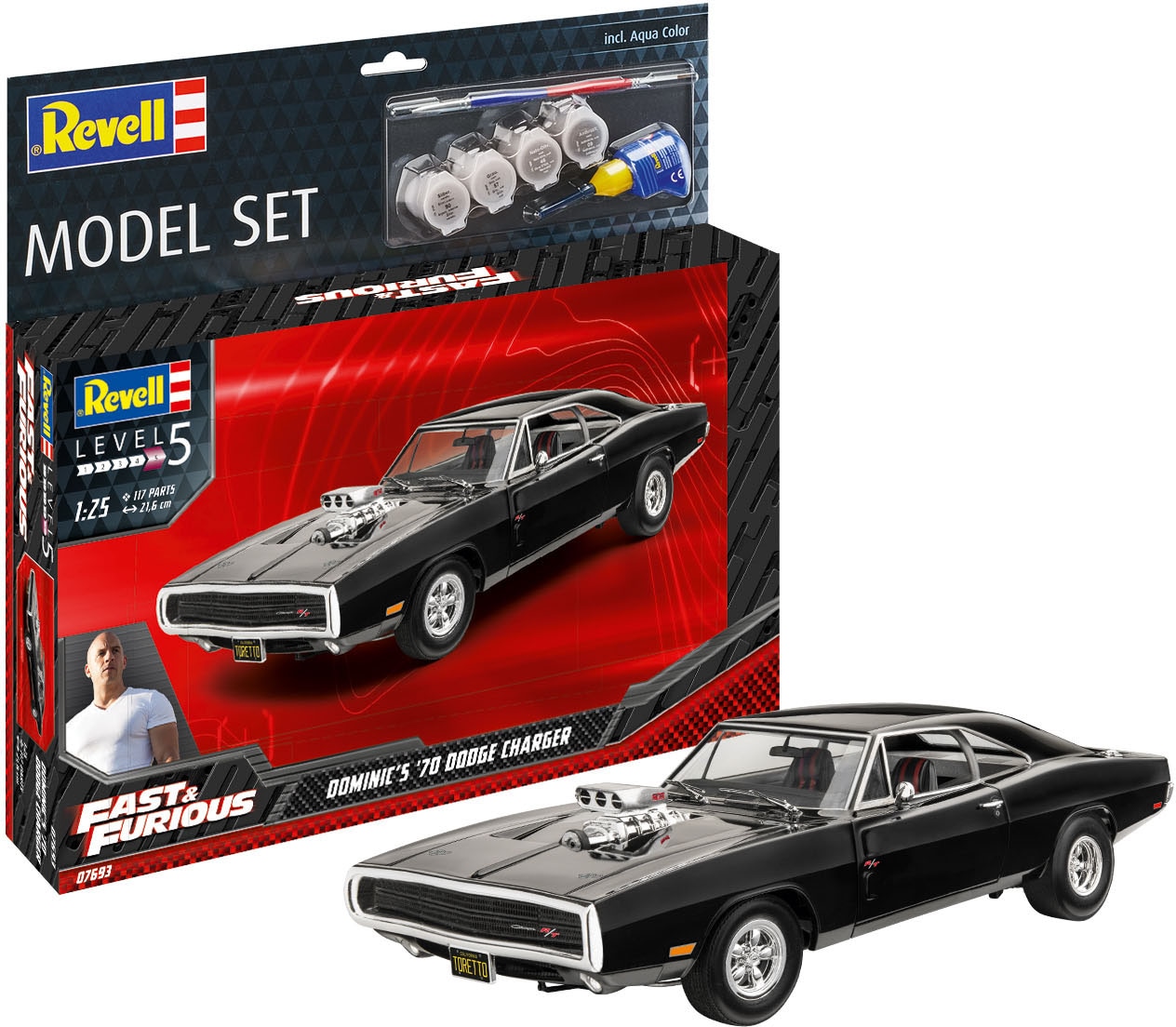 Revell® Modellbausatz »Fast & Furious - Dominics 1970 Dodge Charger«, 1:25