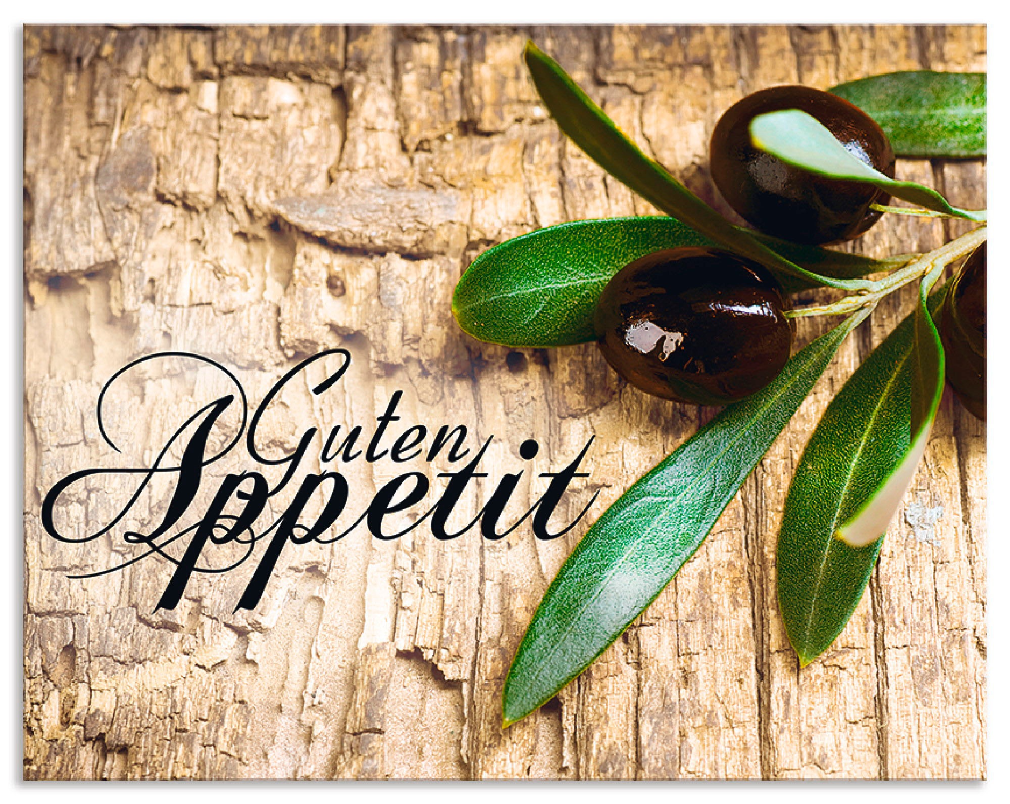 Artland Küchenrückwand »Oliven Guten Appetit«, (1 tlg.), Alu Spritzschutz m günstig online kaufen