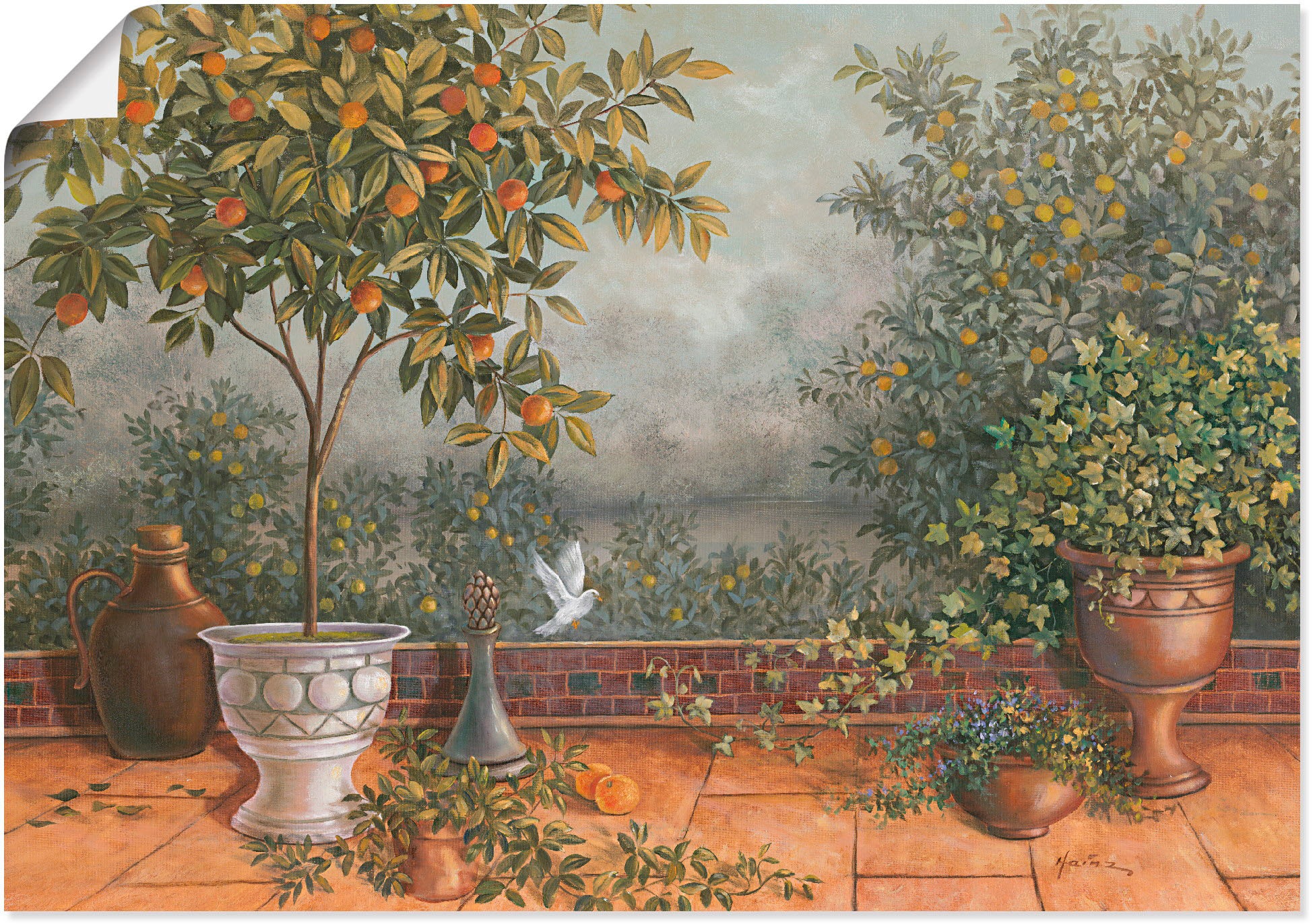 Artland Wandbild »Garten I«, Garten, (1 St.), als Leinwandbild, Poster in v günstig online kaufen