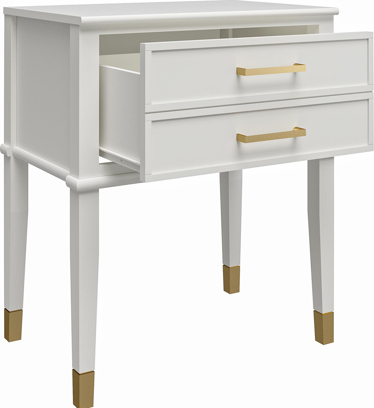 CosmoLiving by Cosmopolitan Beistelltisch »Westerleigh«, (1 St.), 1 Schublade, aus pflegeleichtem MDF, Beine aus Massivholz, Höhe 72 cm