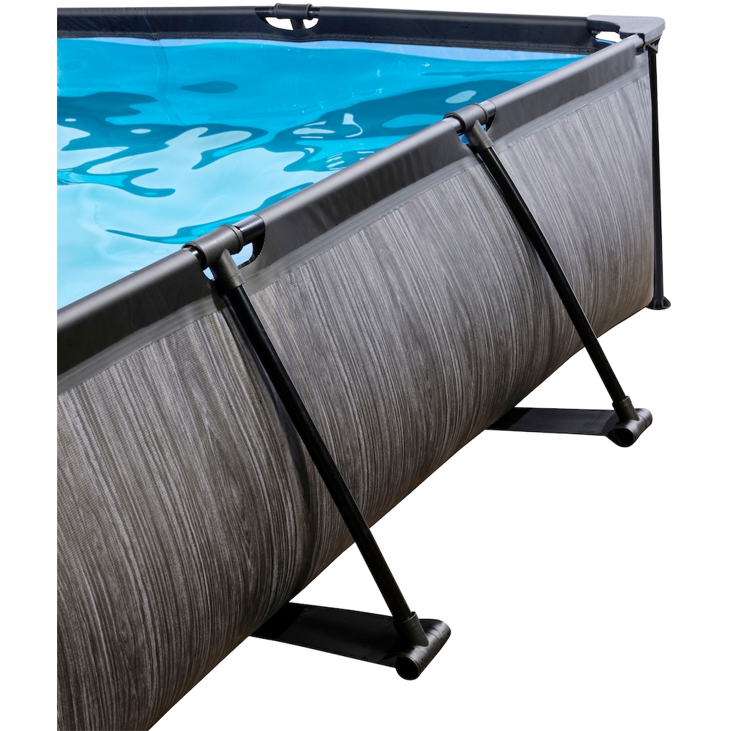 EXIT Framepool »Black Wood Pool 220x150x65cm«