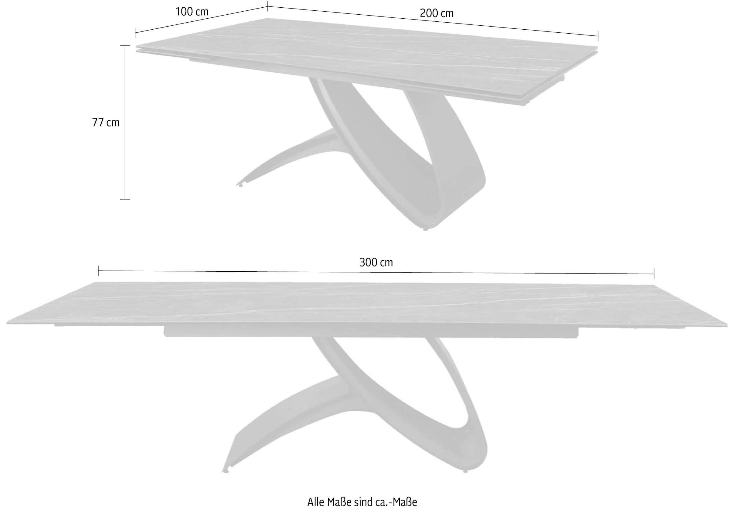 Home affaire Esstisch »Tangularis« 3 Stk. tlg.
