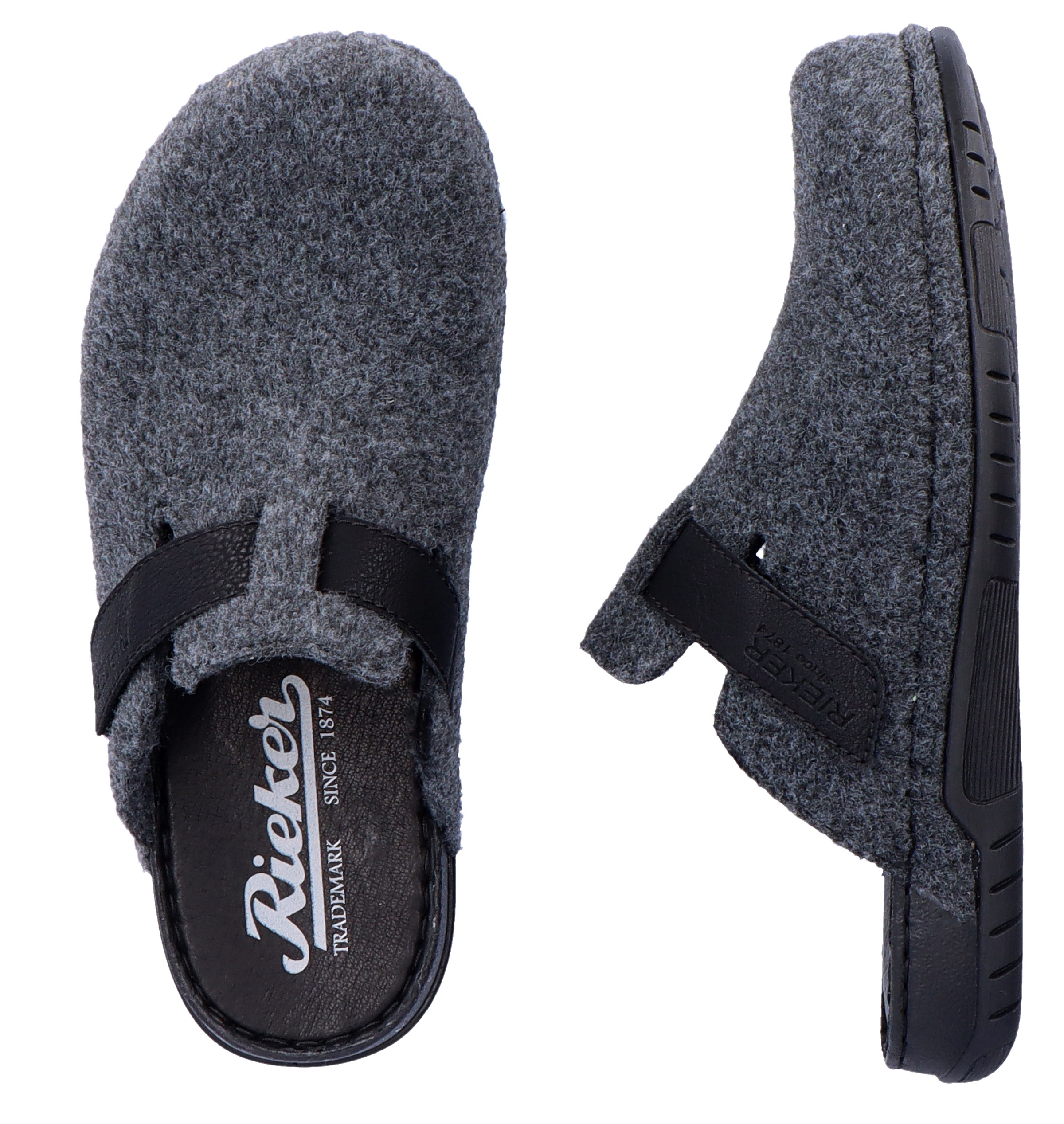 Rieker Pantoffel, mit Klettriemchen