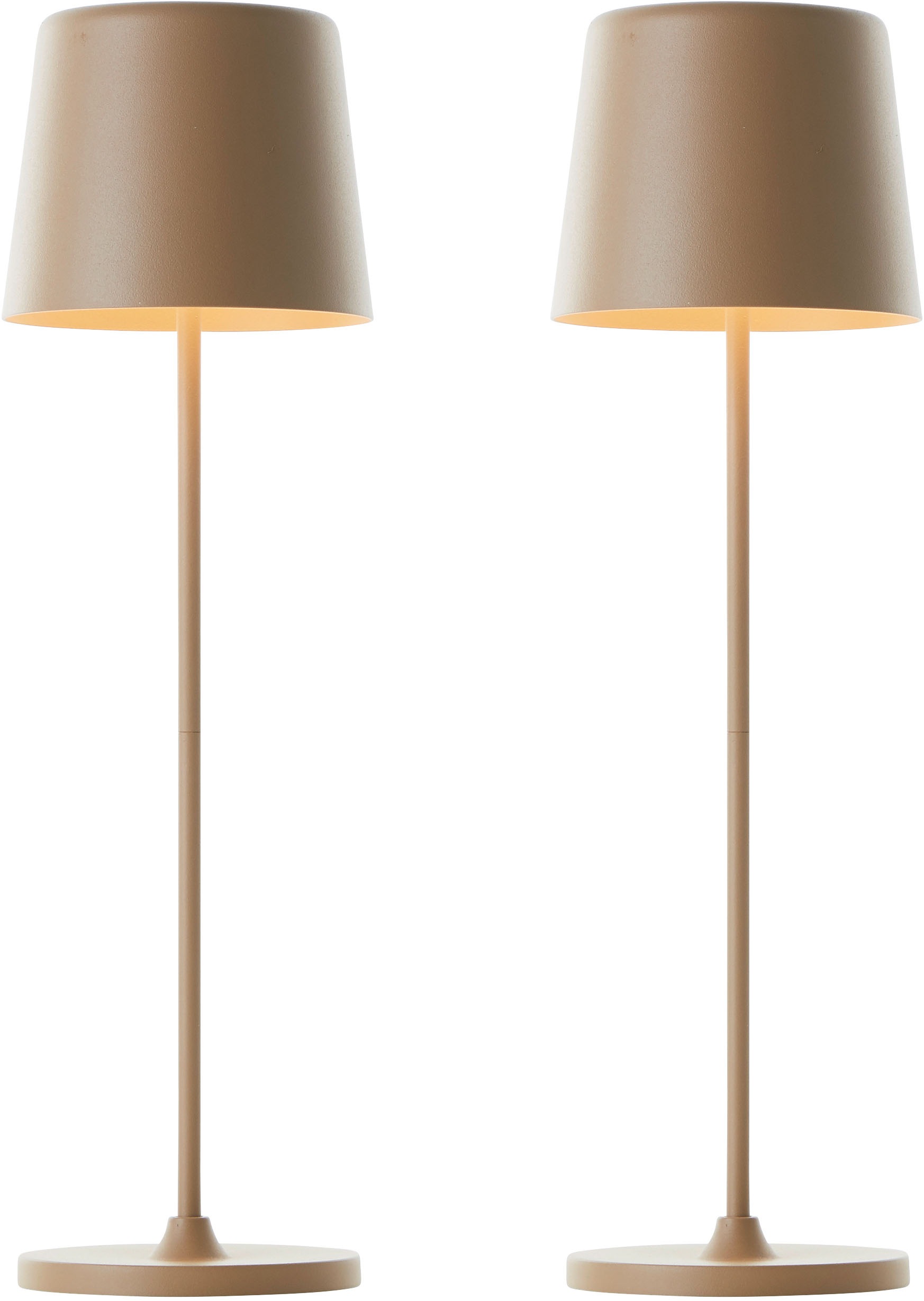 Brilliant LED Tischleuchte »Kaami - mobile LED Außen Tischlampe 2er-Set«, 3 günstig online kaufen