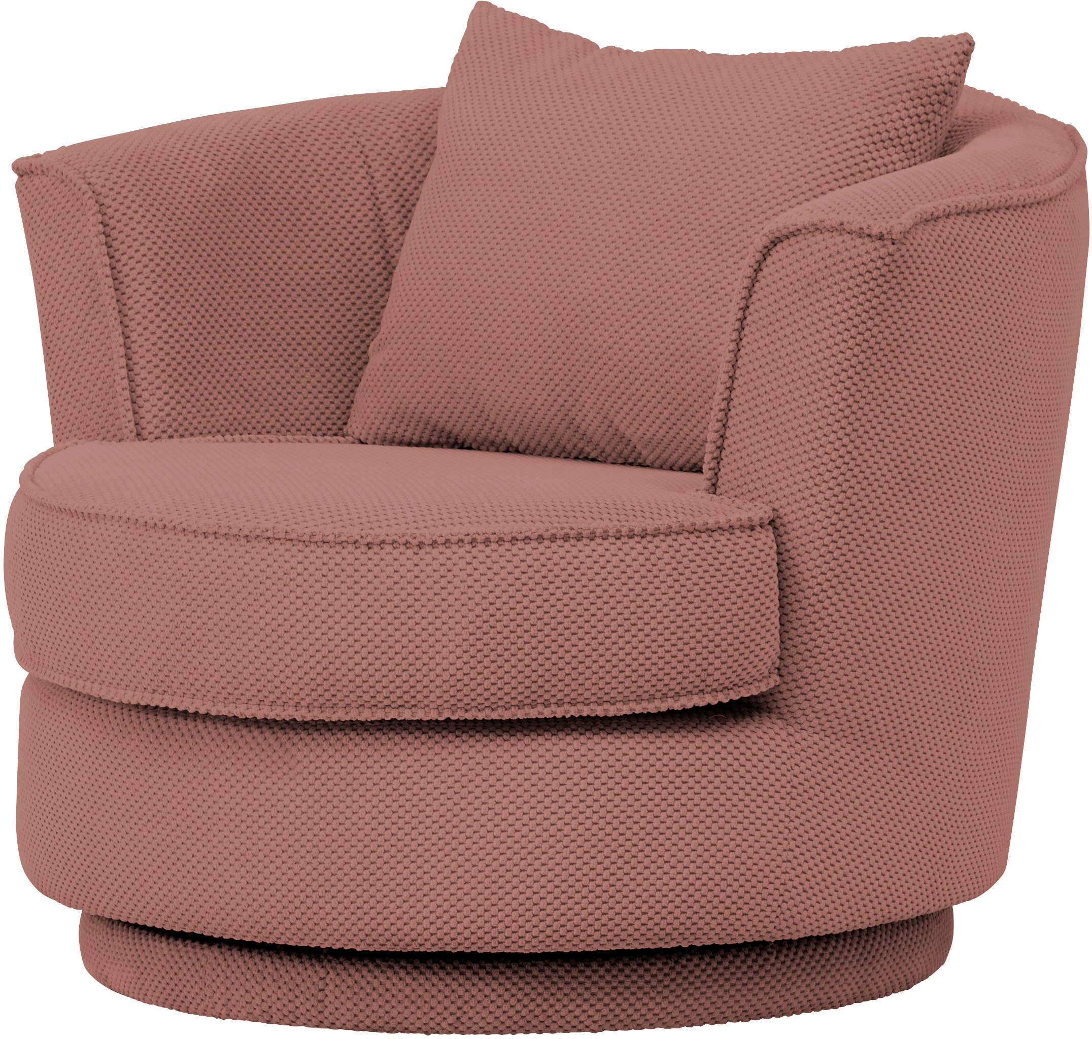 Leonique Drehsessel »MAISIE, Lese-Sessel, Love Seat,«, trendige Stoffe MEGA CORD und Web-Velours, 360 Grad drehbar