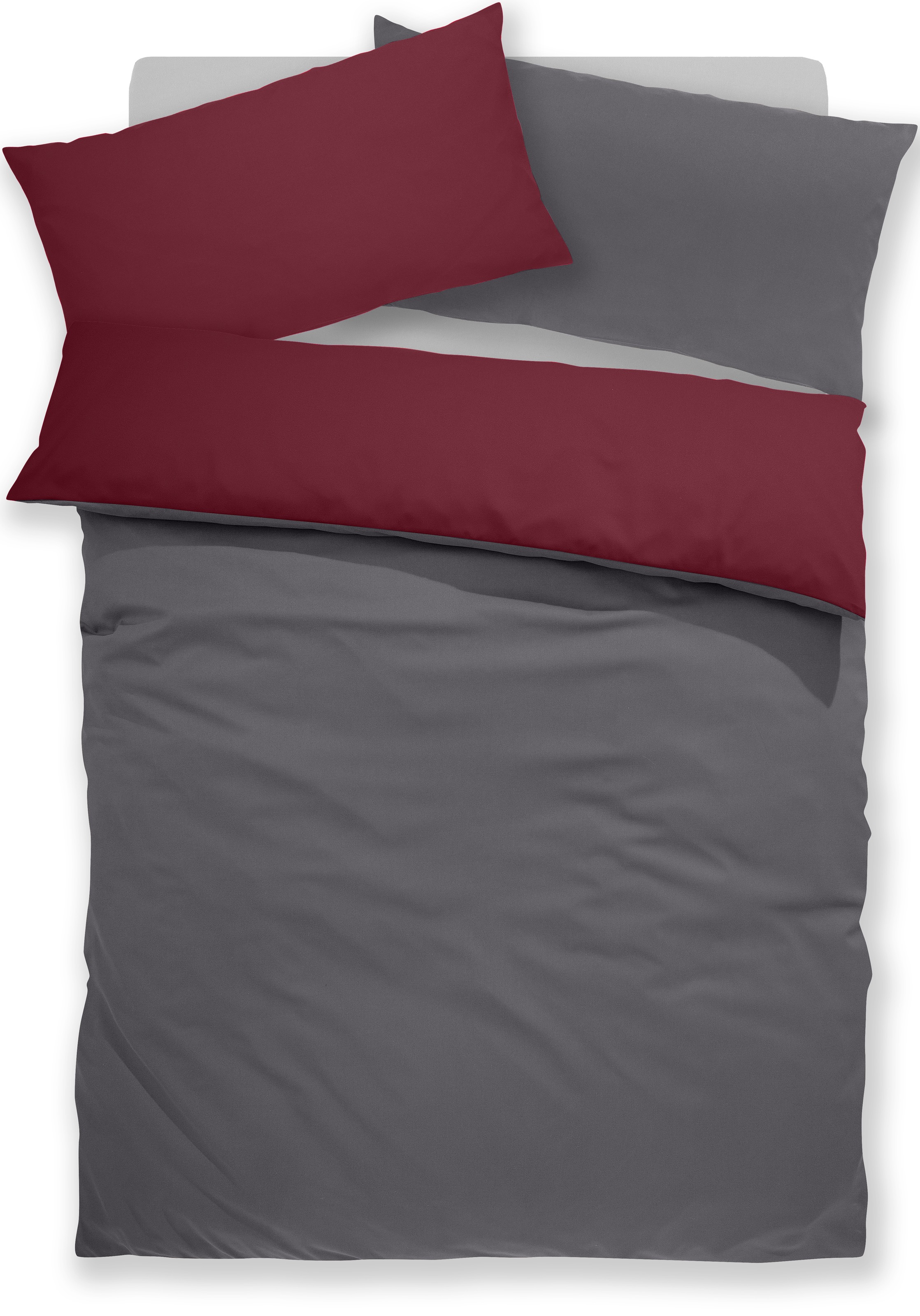my home Bettwäsche »Desner2« 2 Stk. tlg. Premium Qualität, sehr weich, uni, ab 135x200 cm