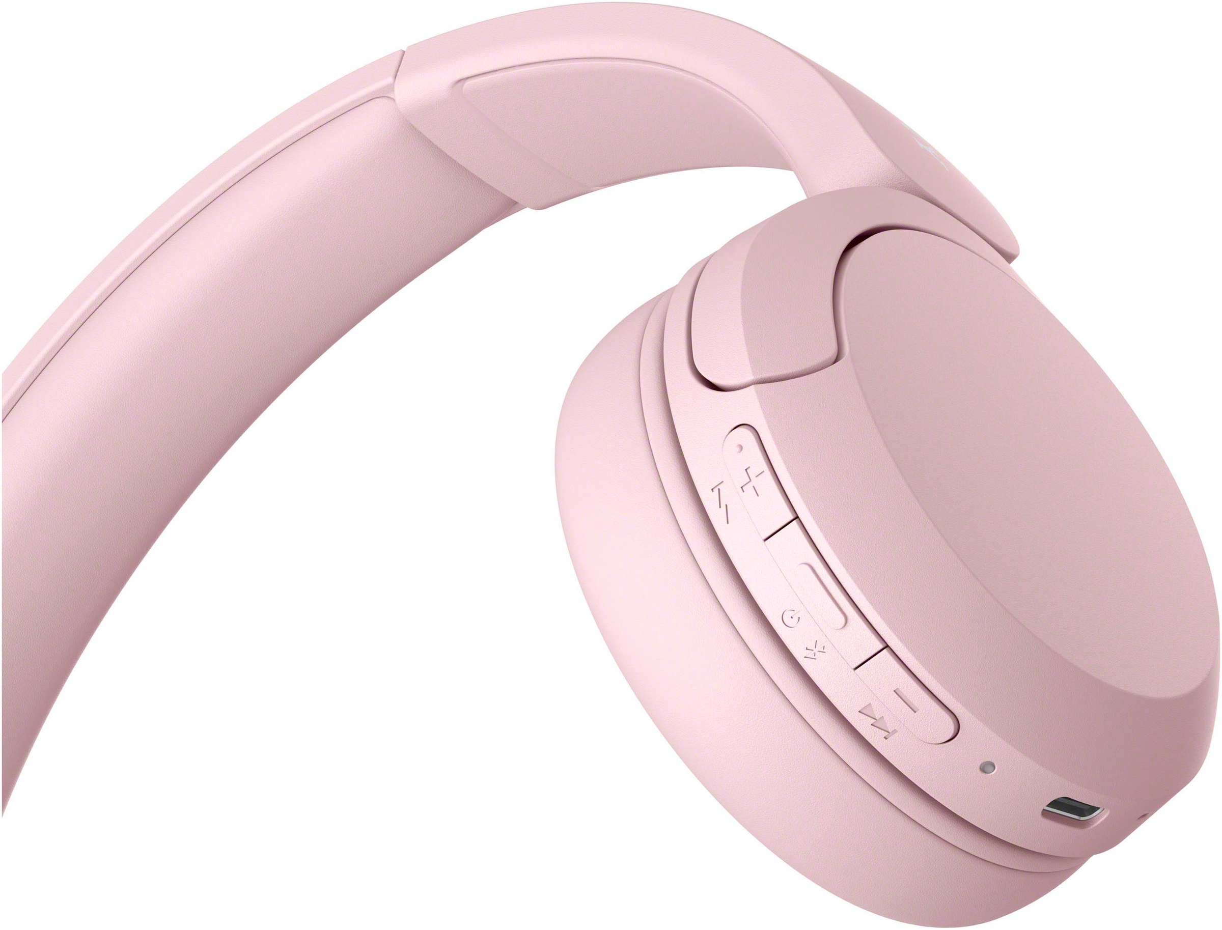 Sony Bluetooth-Kopfhörer »WHCH520«, Bluetooth, Noise-Cancelling-Active Noise Cancelling (ANC)-Freisprechfunktion-Rauschunterdrückung-Sprachsteuerung-kompatibel mit Siri, 200 Std. Max. Akkulaufzeit (Standby)