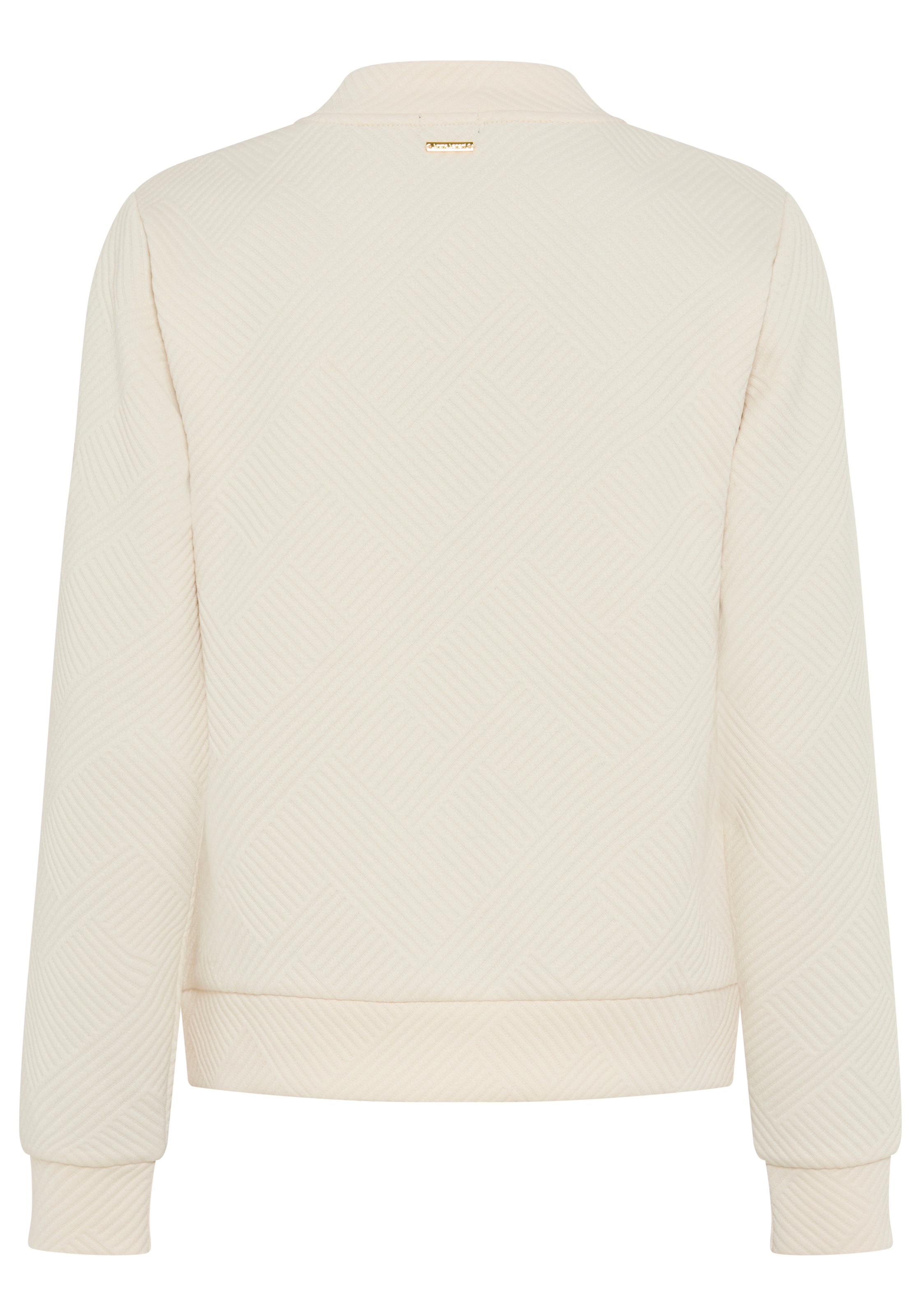 Bruno Banani Sweatjacke im lässigen Bomberjacken-Stil mit Strukturmuster