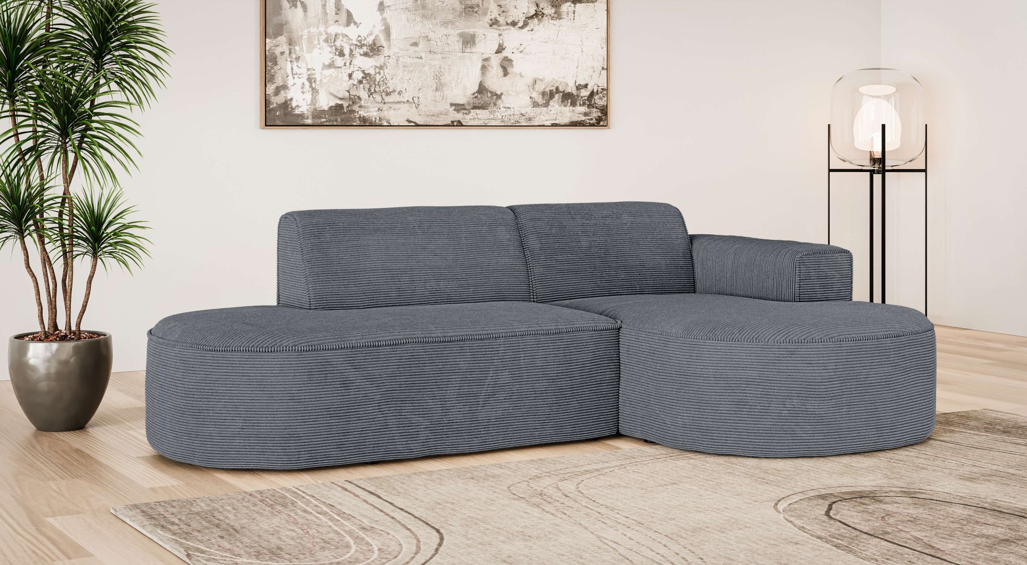 OTTO home Ecksofa »ADELLA XL Design-Sofa mit Recamiere rechts/links, 263/15 günstig online kaufen