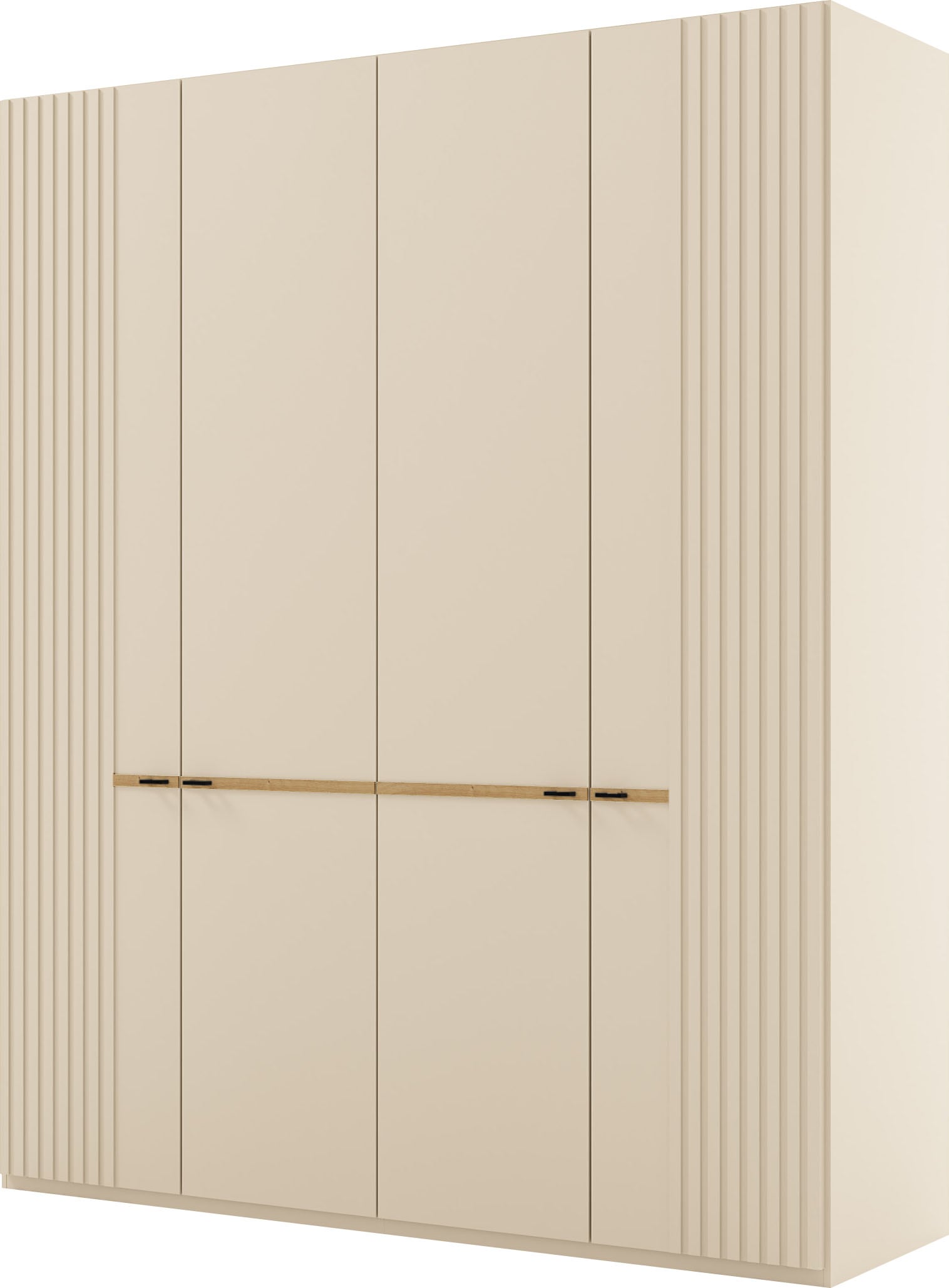 Musterring Drehtürenschrank »Isabelle« Lamellen in Korpusfarbe, Griffe in s günstig online kaufen