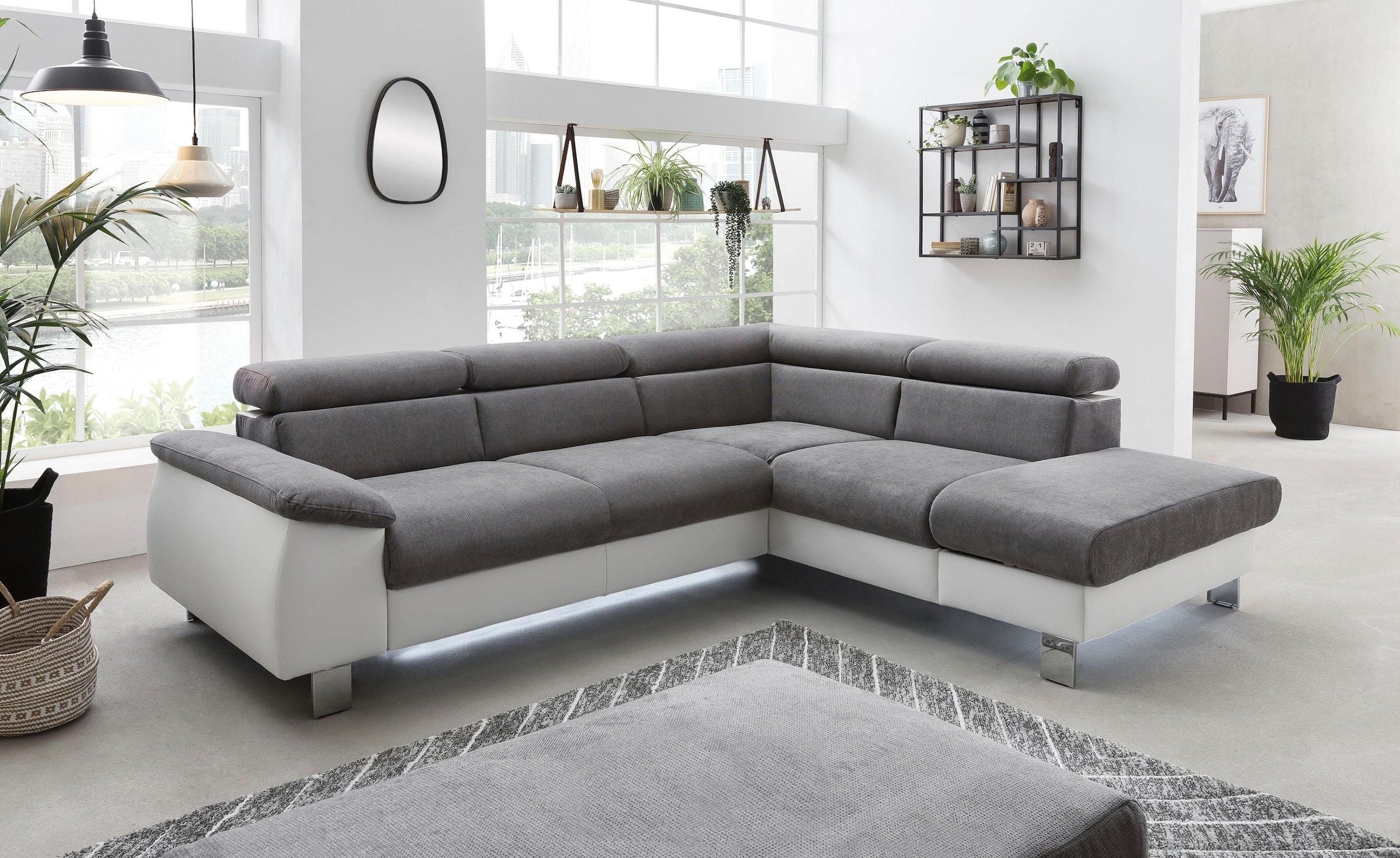 COTTA Polstergarnitur »Komaris L-Form«, (Set), Set bestehend aus: Ecksofa m günstig online kaufen