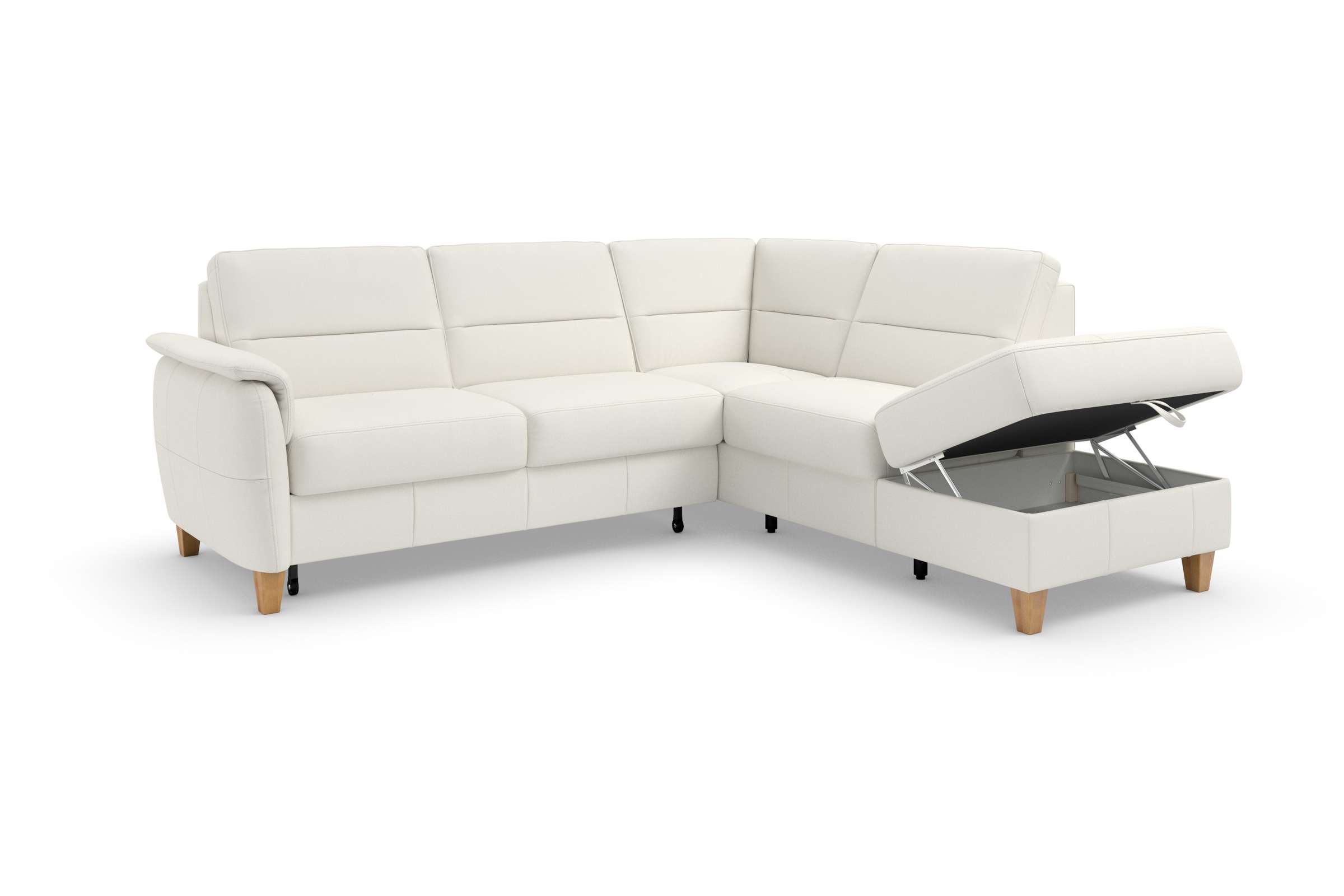 Home affaire Ecksofa »Palmera L-Form«, Federkern, wahlweise mit Bettfunktion und mit/ohne Stauraum