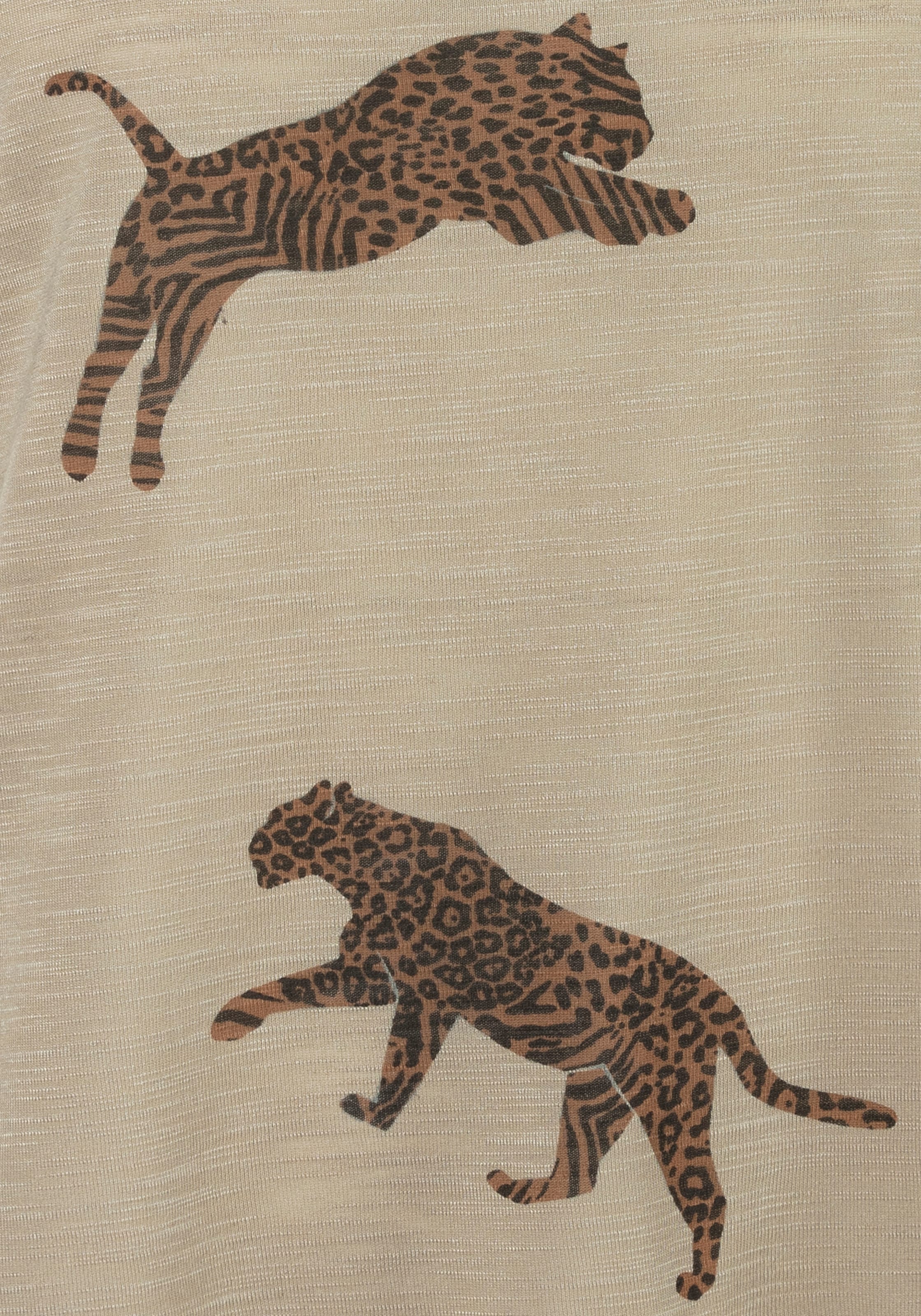 Passform, Leoparden-Motiv, mit lockere T-Shirt, casual-chic bei Damen LASCANA online Kurzarmshirt,