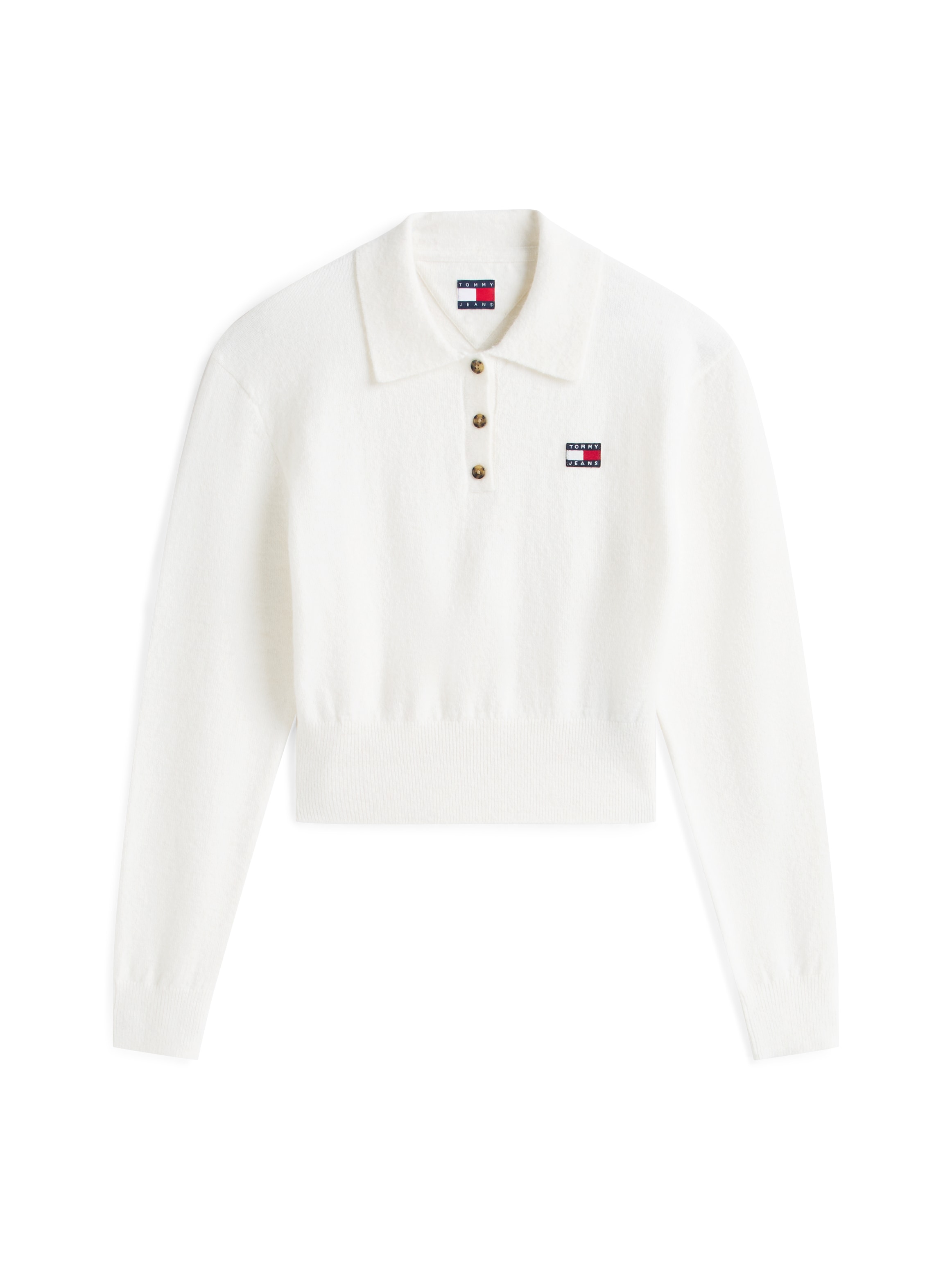 Tommy Jeans Strickpullover »TJW FLUFFY POLO SWEATER«