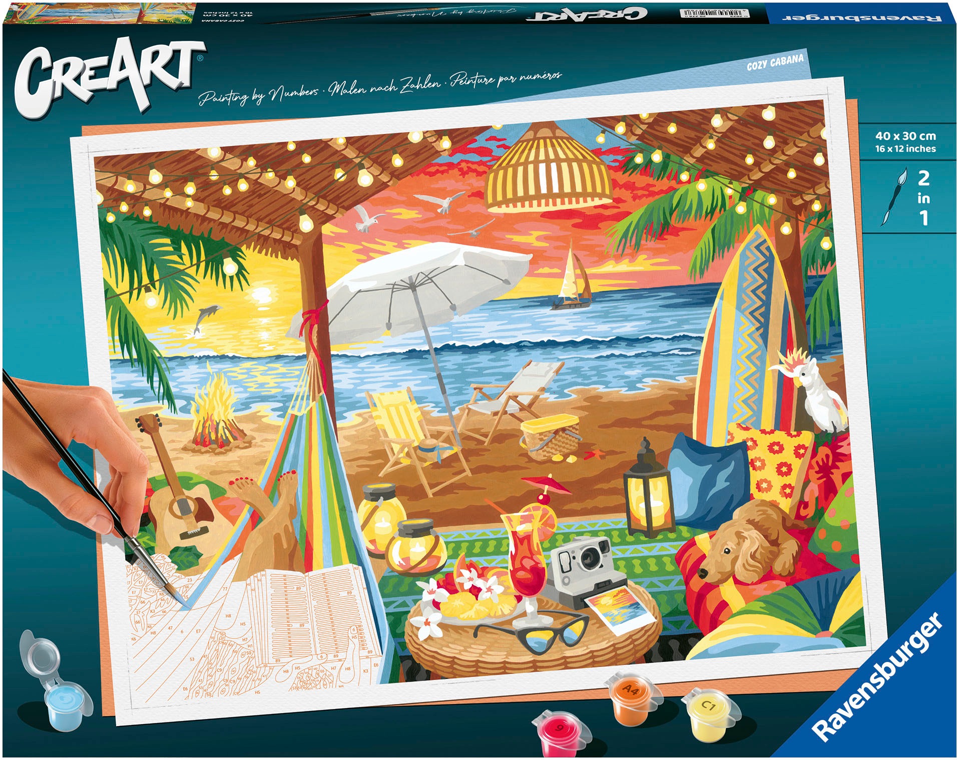 RAVENSBURGER Malen nach Zahlen »CreArt, Cozy Cabana« Made in Europe bunt