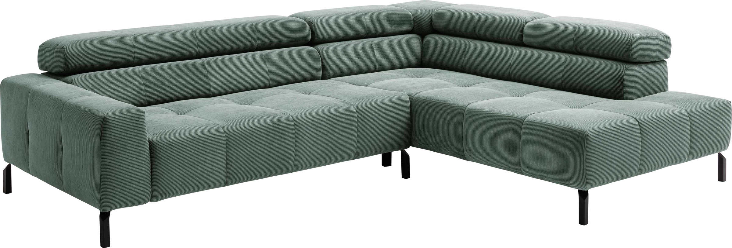 Places of Style Ecksofa »Cleveland, L-Form, incl. Kopfteilverstellung, Brei günstig online kaufen