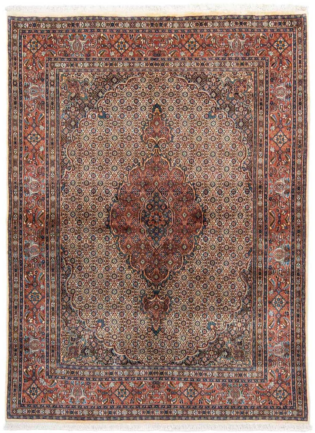 morgenland Wollteppich »Moud Medaillon Marrone 230 x 164 cm«, rechteckig, 1 günstig online kaufen