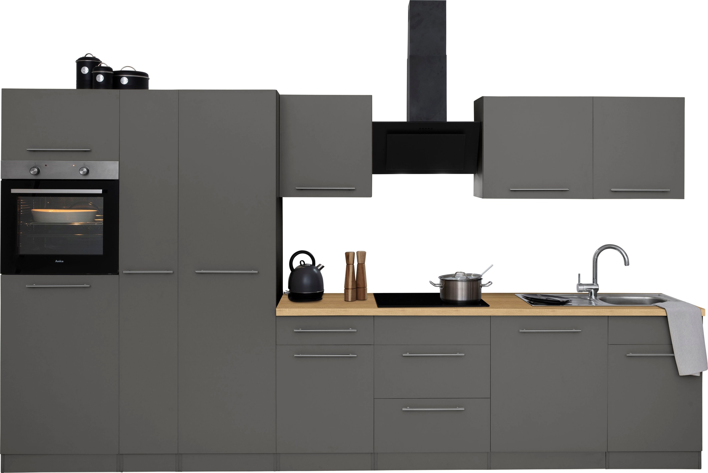 wiho Küchen Küchenzeile »Unna«, ohne E-Geräte, Breite 360 cm günstig online kaufen