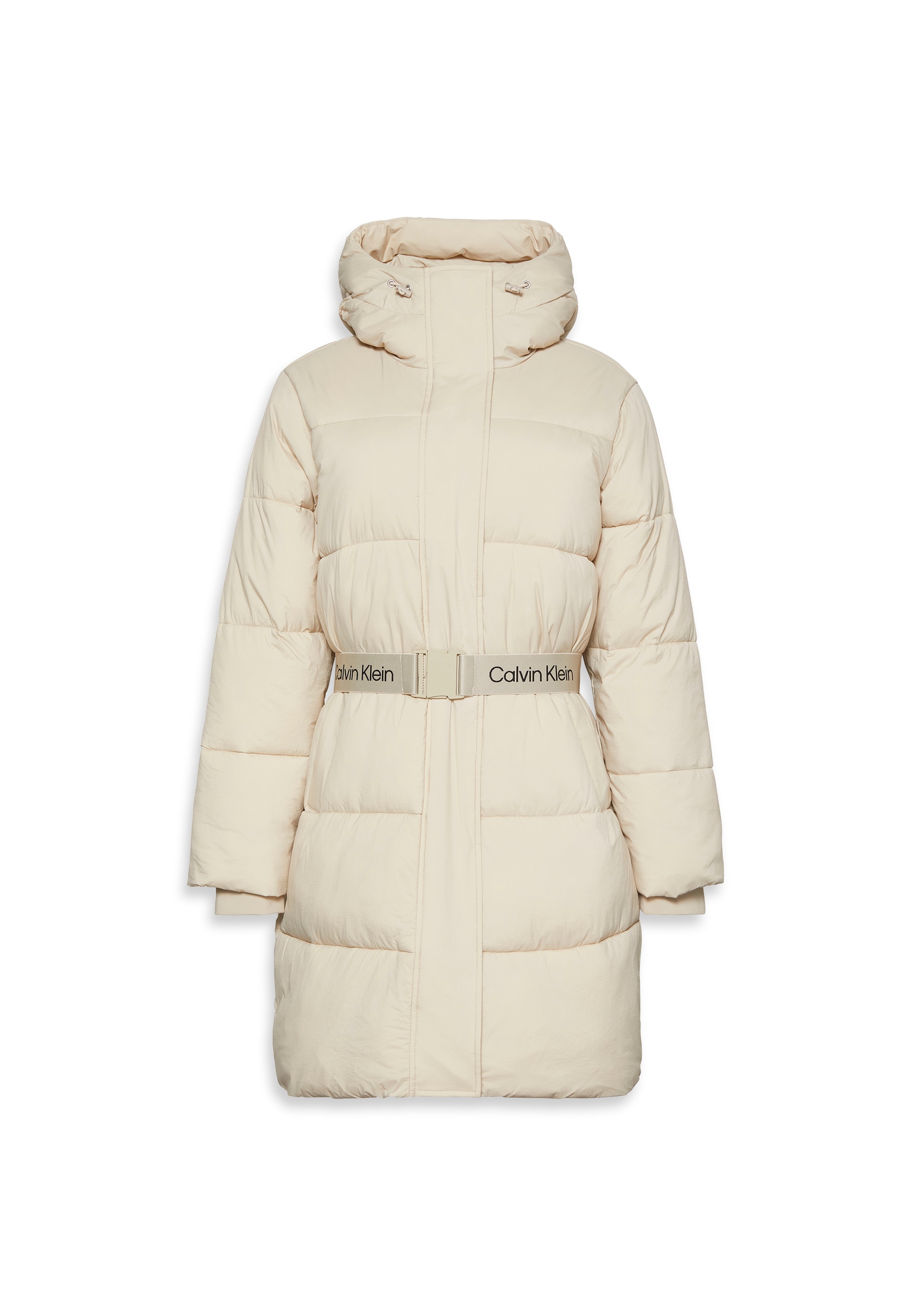 Calvin Klein Jeans Steppmantel »BELTED MIDWEIGHT LONG PUFFER« Mit Rundhalsausschnitt, regular fit