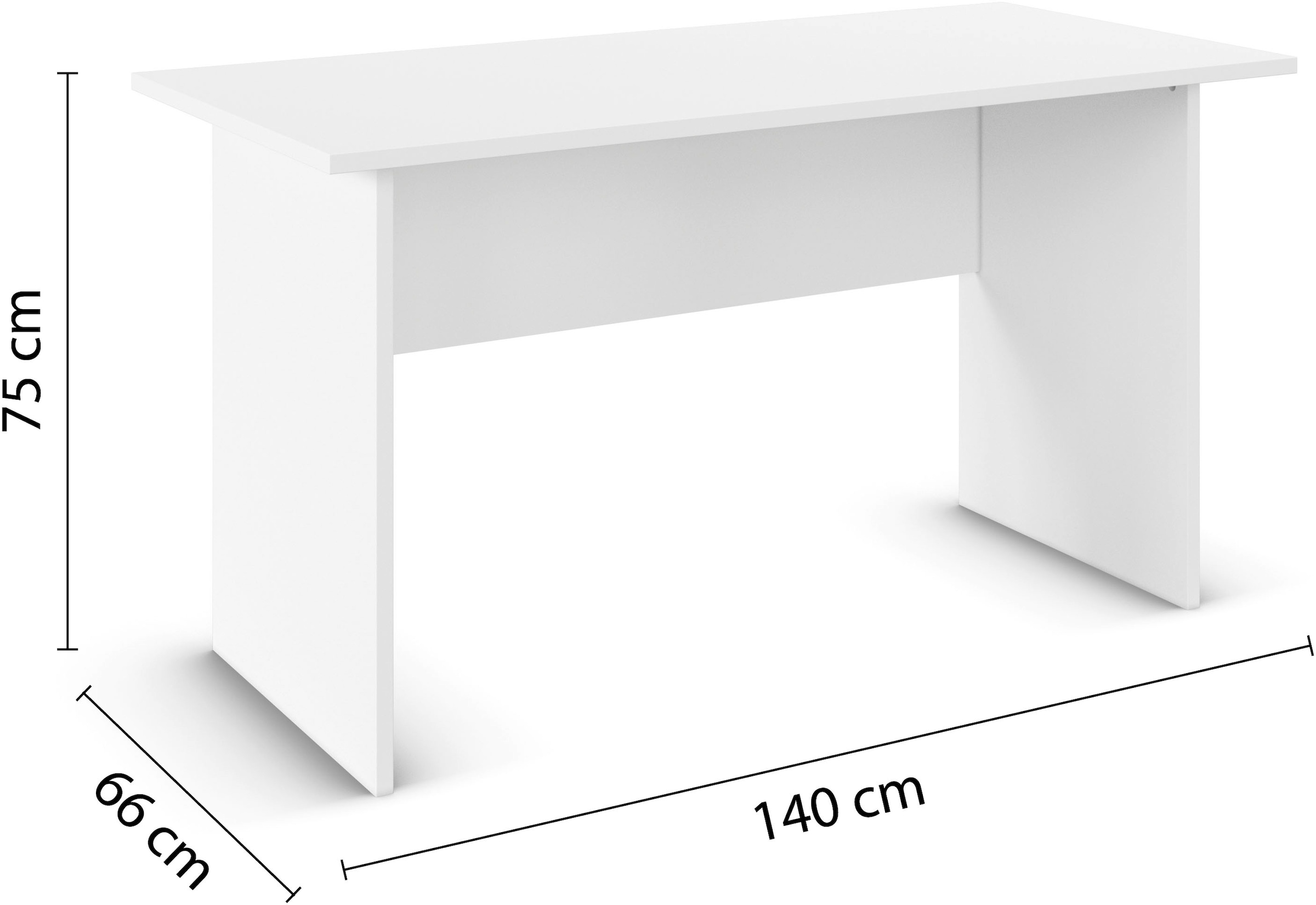 rauch Schreibtisch »Joel« Breite 140 cm,  in schlichtem Design mit großer Ablagefläche MADE IN GERMANY