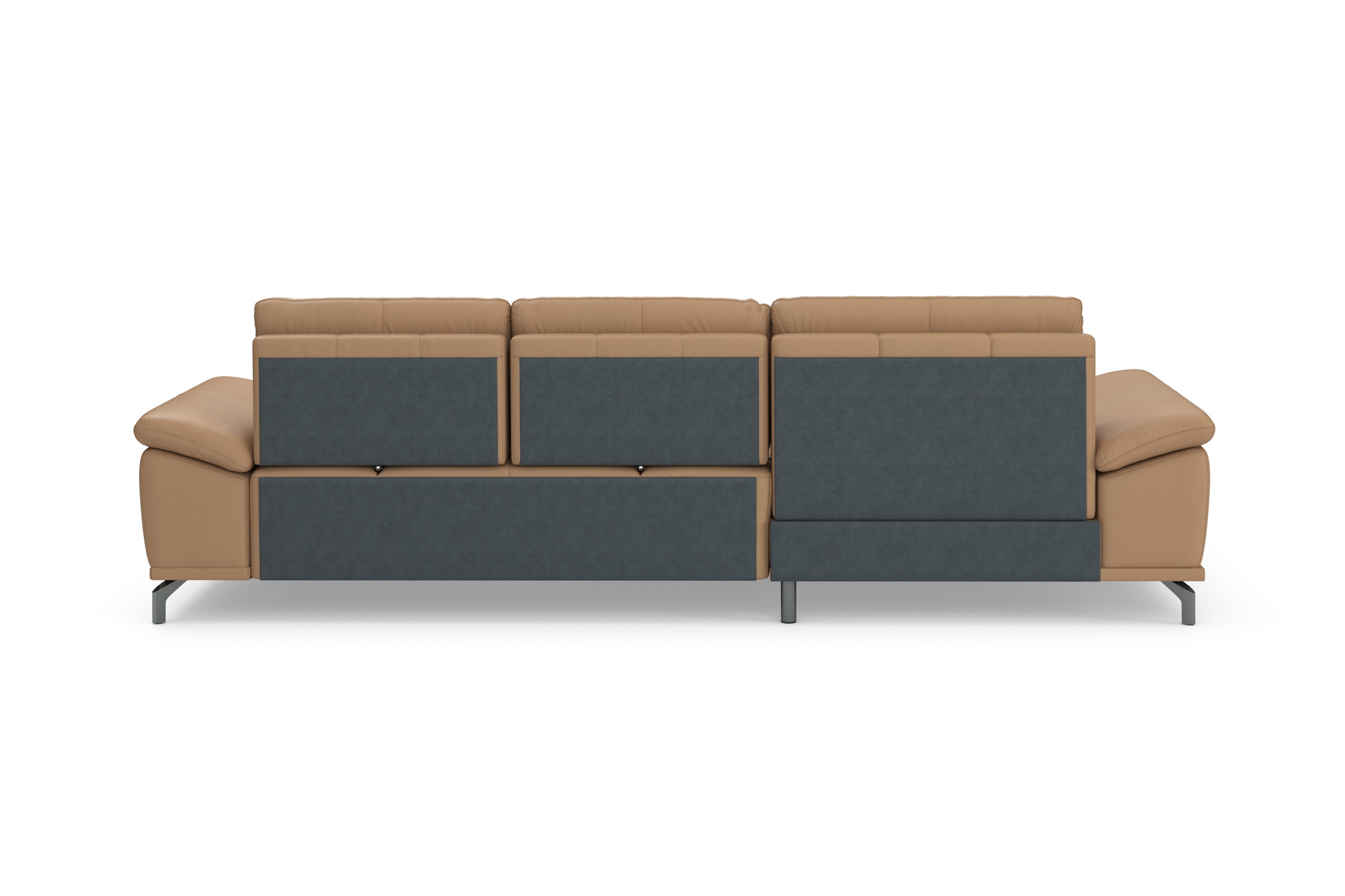 Places of Style Ecksofa Costello, mit Sitztiefenverstellung und Armlehnfunktion, incl. 3 Nierenkissen