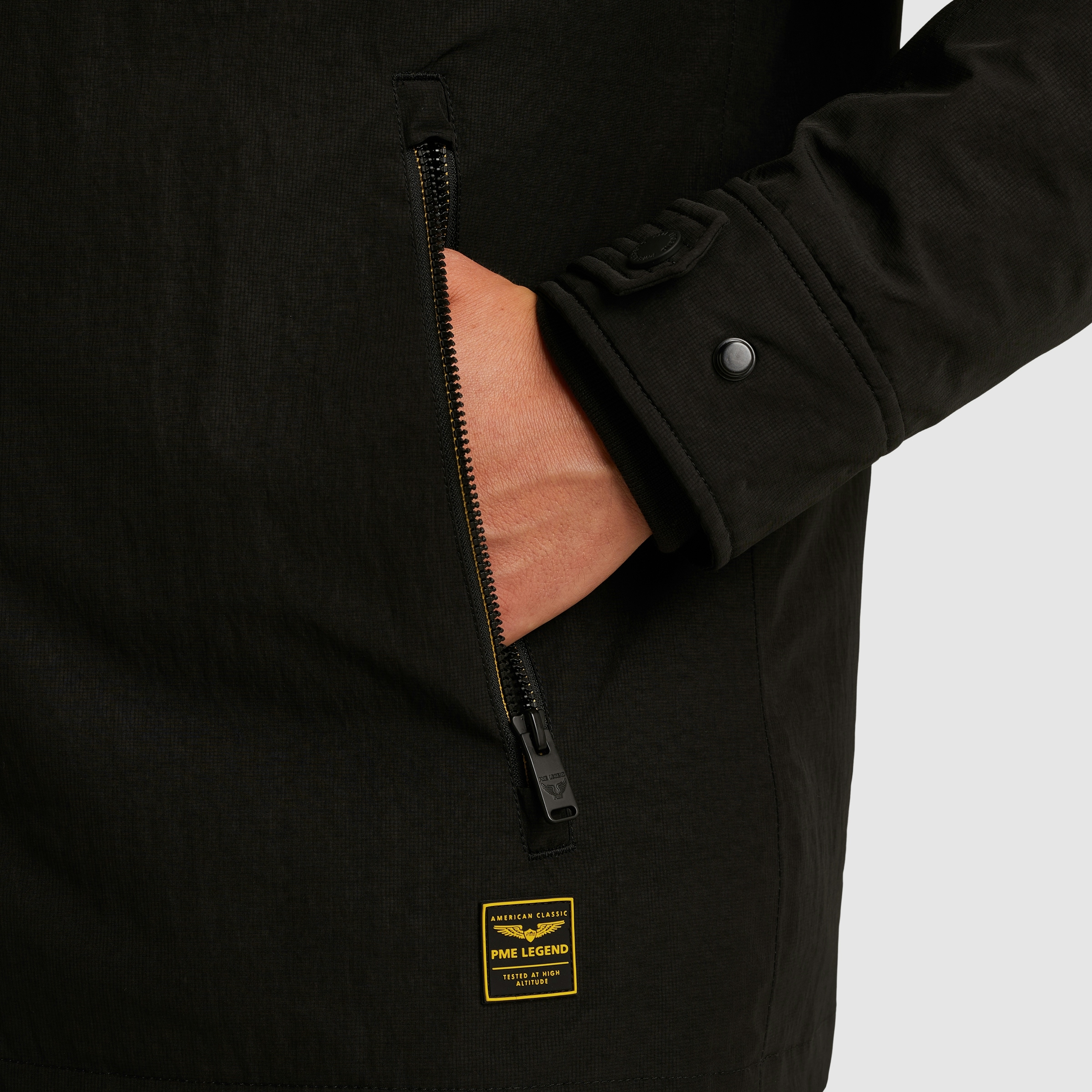 PME LEGEND Winterjacke mit Kapuze Herausnehmbares Fellimitat