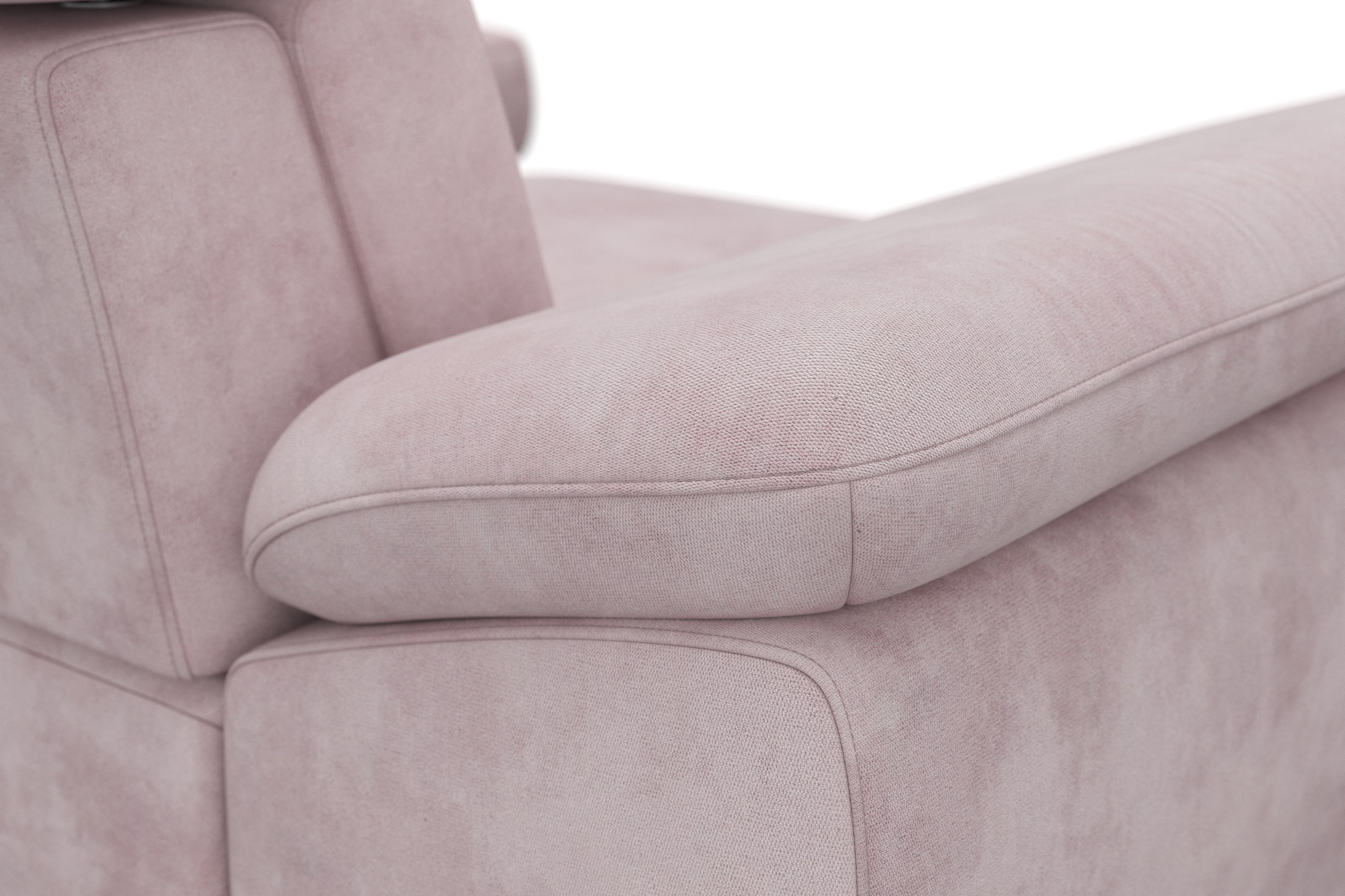 sit&more Ecksofa »Cabrio L-Form, mit Sitztiefenverstellung, Arm- und Kopfteilverstellung«, 2 Nierenkissen, Federkern, optional Bettfunktion und Stauraum