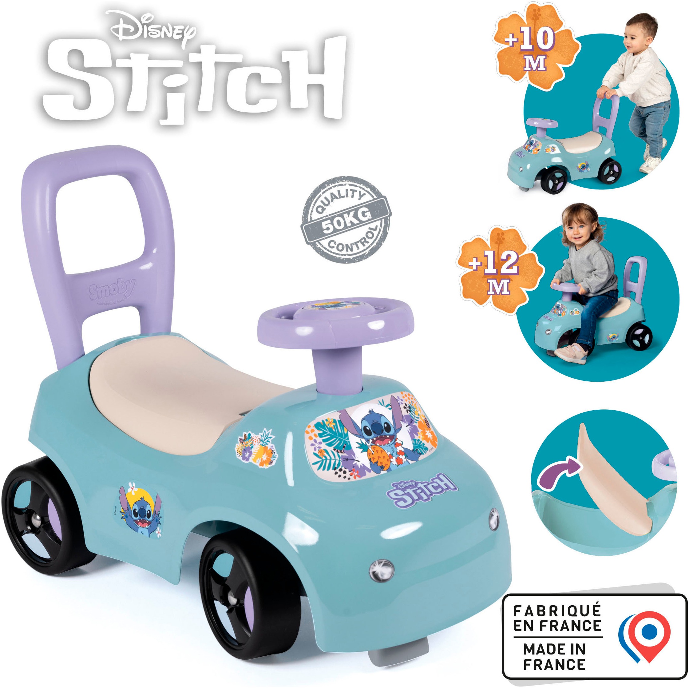 Smoby Rutscherauto »Stitch«, Made in Europe