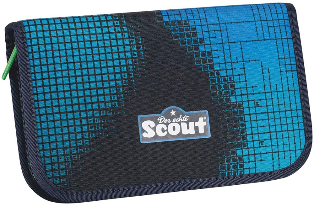 Scout Schulranzen »Alpha Movie Star, mit LED-Display, Blue Pixel«, Retroreflektierende Flächen-LED-Display-Reflektoren, mit Powerbank, enthält recyceltes Material