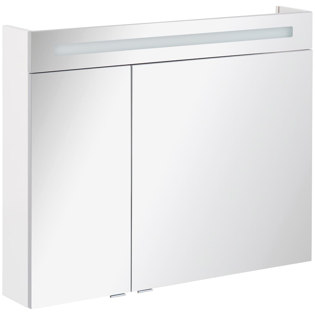 FACKELMANN Spiegelschrank »CL 90 - weiß«, Breite 90 cm, 2 Türen, doppelseitig verspiegelt