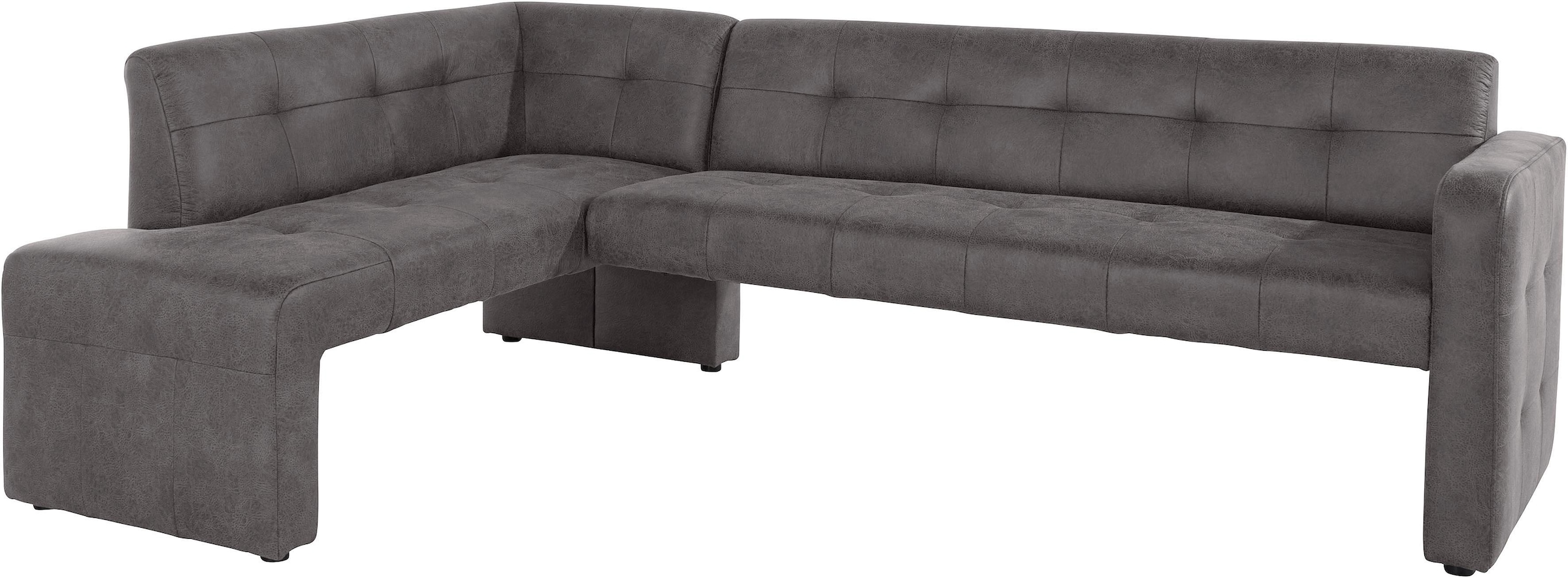 exxpo - sofa fashion Eckbank »Barista mit toller Detailverarbeitung, hohe Bodenfreiheit«, Komfortsitzhöhe 49cm, Frei im Raum stellbar