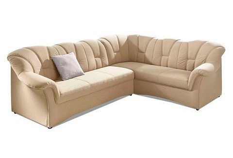 DOMO collection Ecksofa »Papenburg B/T/H: 242/190/84 cm L-Form«, wahlweise mit Bettfunktion, Langer Schenkel links oder rechts