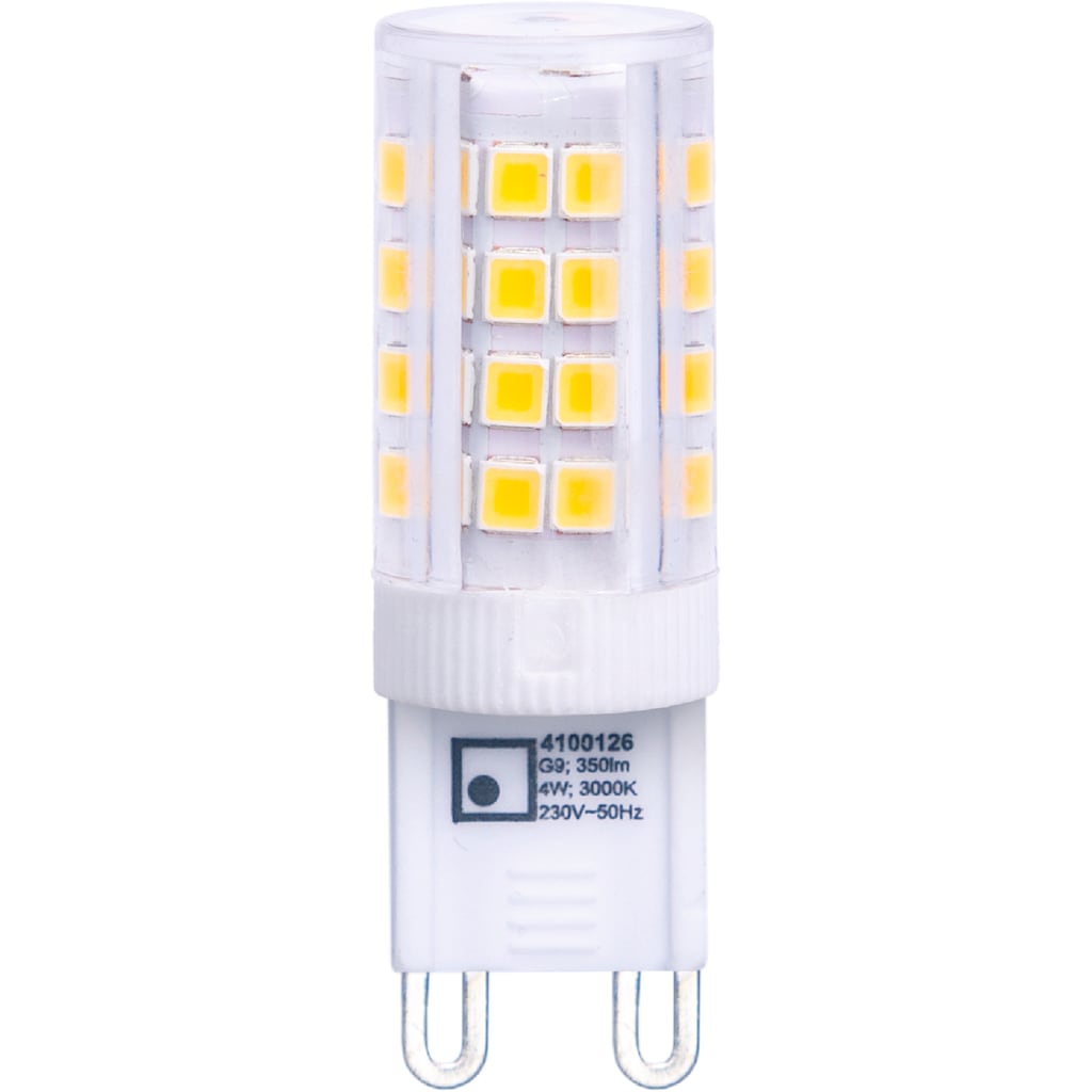 näve LED-Leuchtmittel, G9, 6 St., Warmweiß, 6er-Set, Leuchtmittel G9/3,5W, Effizienzklasse F, Keramik/Kunststoff