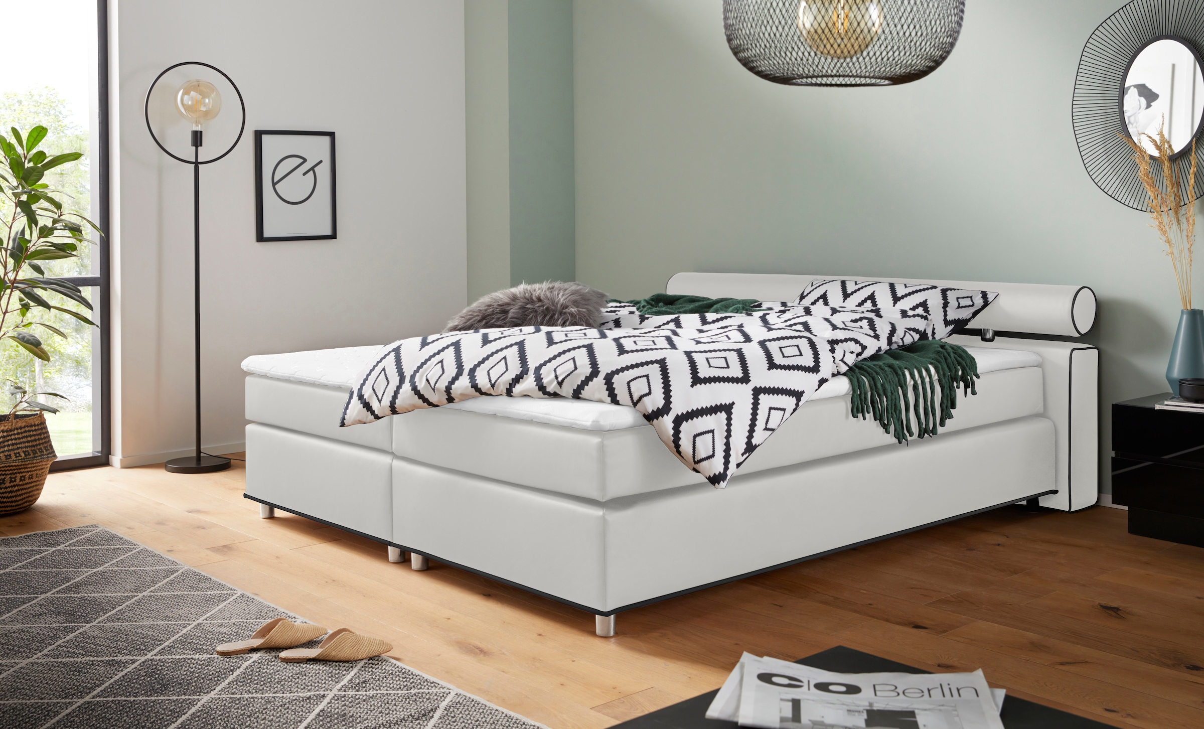 COLLECTION AB Boxspringbett »MELBOURNE«, inklusive Topper