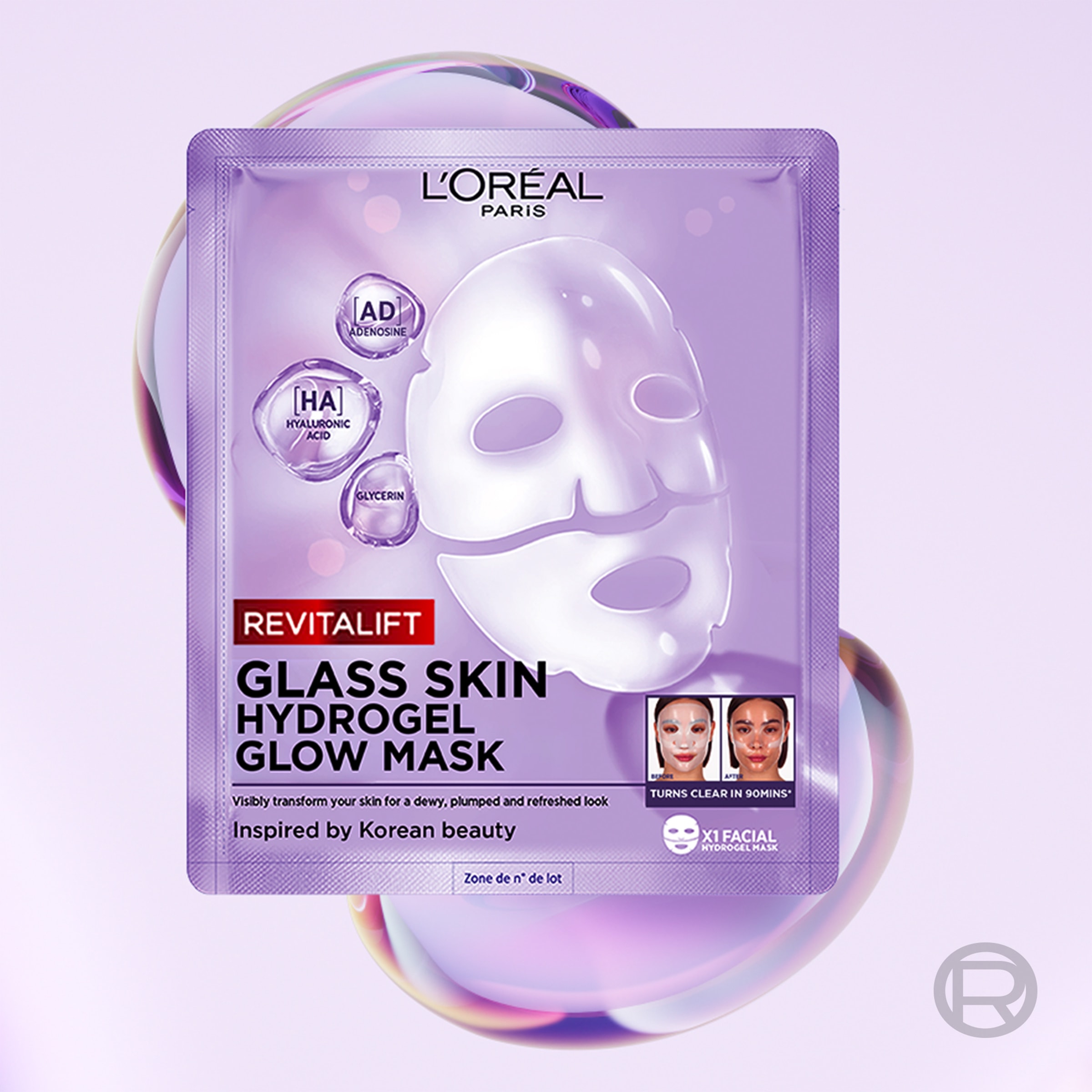L'ORÉAL PARIS Gesichtsfluid »REVITALIFT GLASS SKIN FEUCHTIGKEITSFLUID« glättet die Hautoberfläche für eine glowy Ausstrahlung