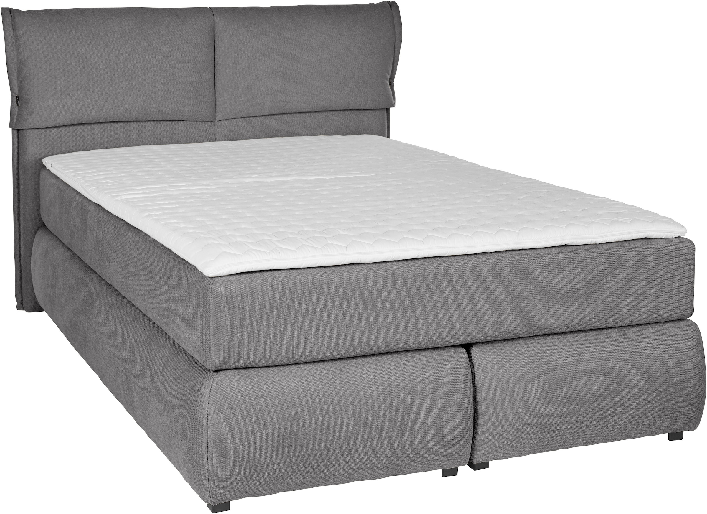 andas Boxspringbett »Jenson«, in 4 Farben, 4 Breiten, 3 Matratzenarten in 2 Härtegraden, Topper