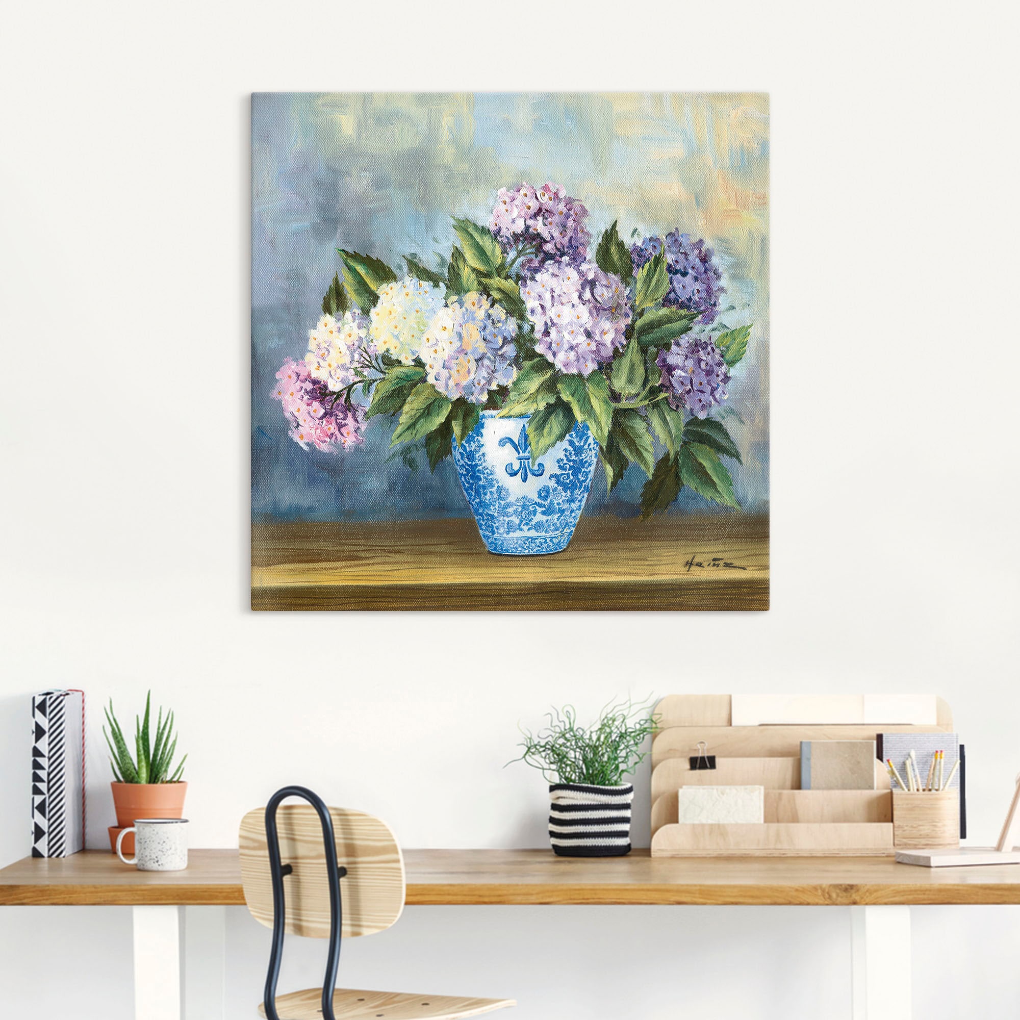 Artland Wandbild »Hortensien«, Blumenbilder, (1 St.), als Alubild, Outdoorbild, Leinwandbild in verschied. Größen
