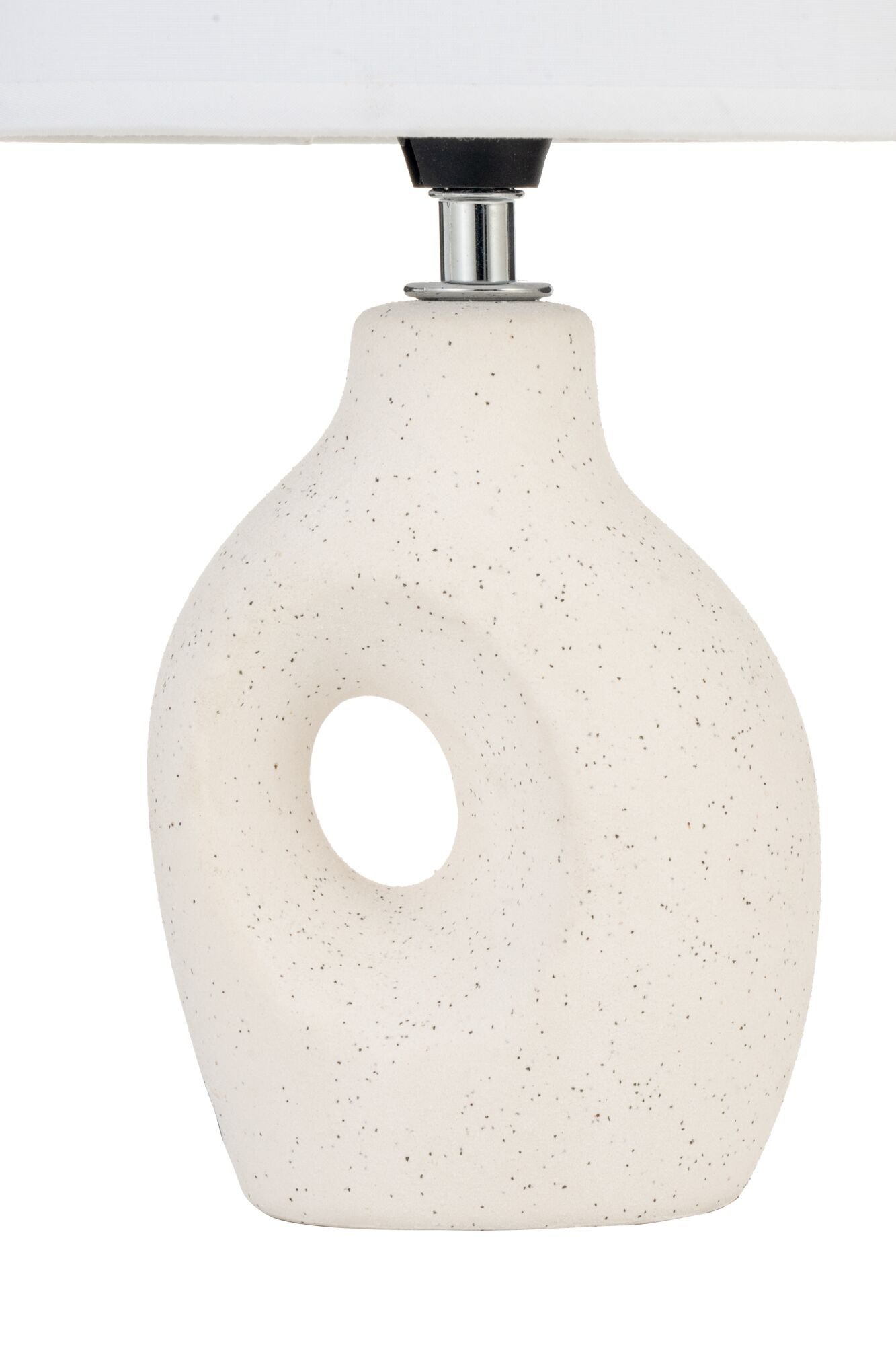 Pauleen Tischleuchte »Pure Crush max20W Weiß/Beige 230V Stoff/Keramik«, 1 flammig, Leuchtmittel E14 | ohne Leuchtmittel, E14