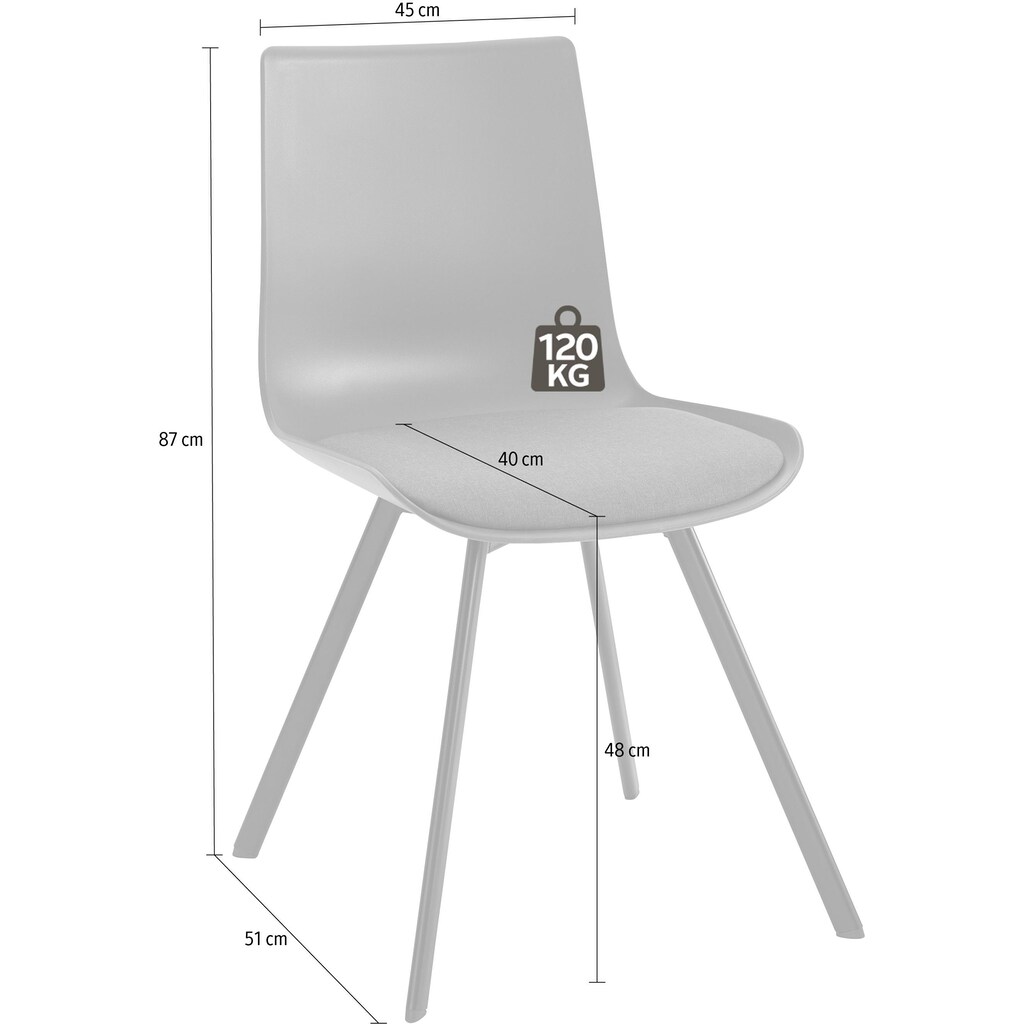 INOSIGN Stuhl »Lucky«, (Set), 2 St., (2 oder 4 Stück)