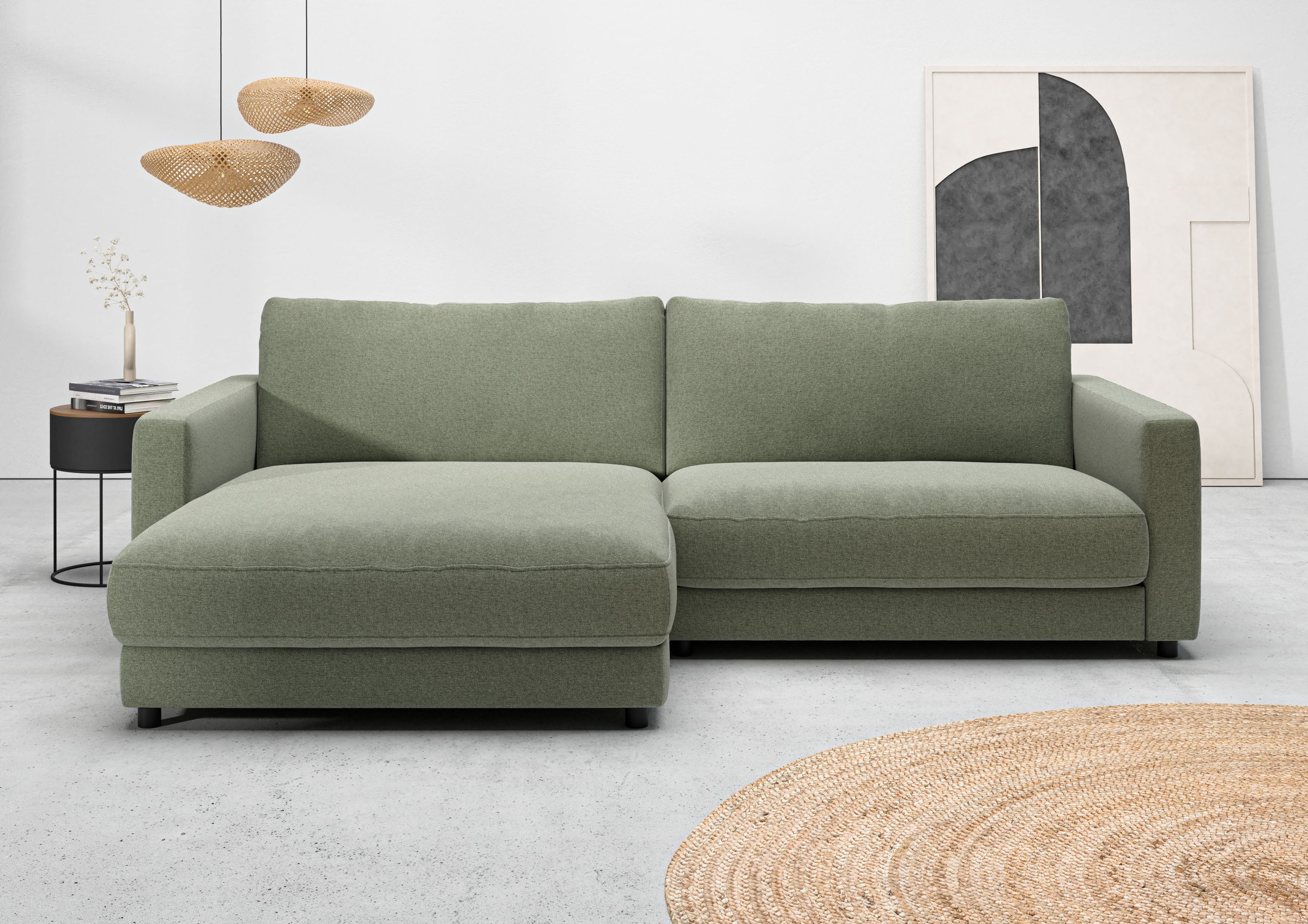 Home affaire Ecksofa »Ecksofa Jiro, L-Form, große Sitztiefe, Breite 265 cm« günstig online kaufen