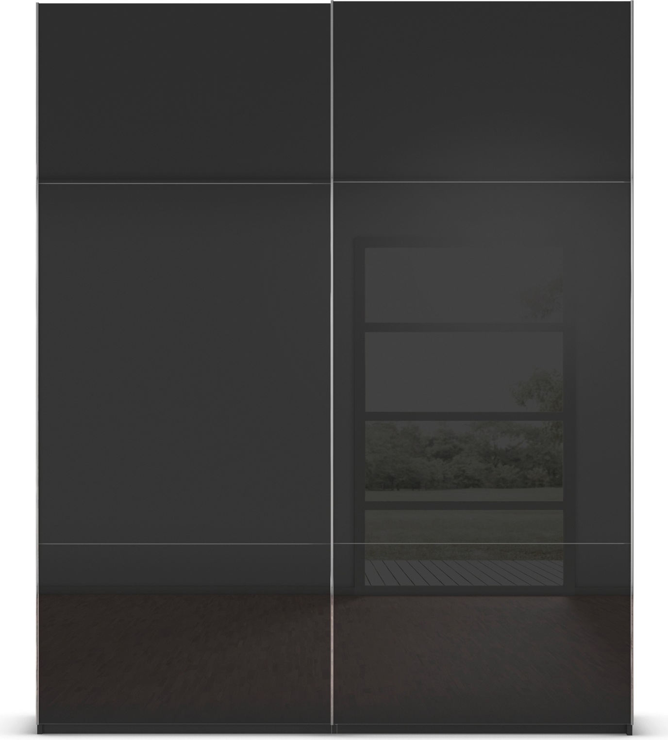 rauch Schwebetürenschrank »Kleiderschrank Schrank Garderobe Schlafzimmerschrank CONTIDO«, (in 3 verschiedenen Ausstattungen BASIC/CLASSIC/PREMIUM), aus hochwertigem Material in 6 Breiten 2 Griff-Farben MADE IN GERMANY