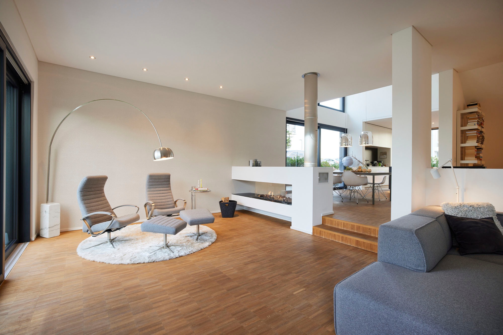 living walls Vliestapete »My Home My Spa«, glänzend-Minimalmuster-Strukturmuster, Design Tapete Dunkelgrau leicht strukturiert Vlies Tapeten Wohnzimmer