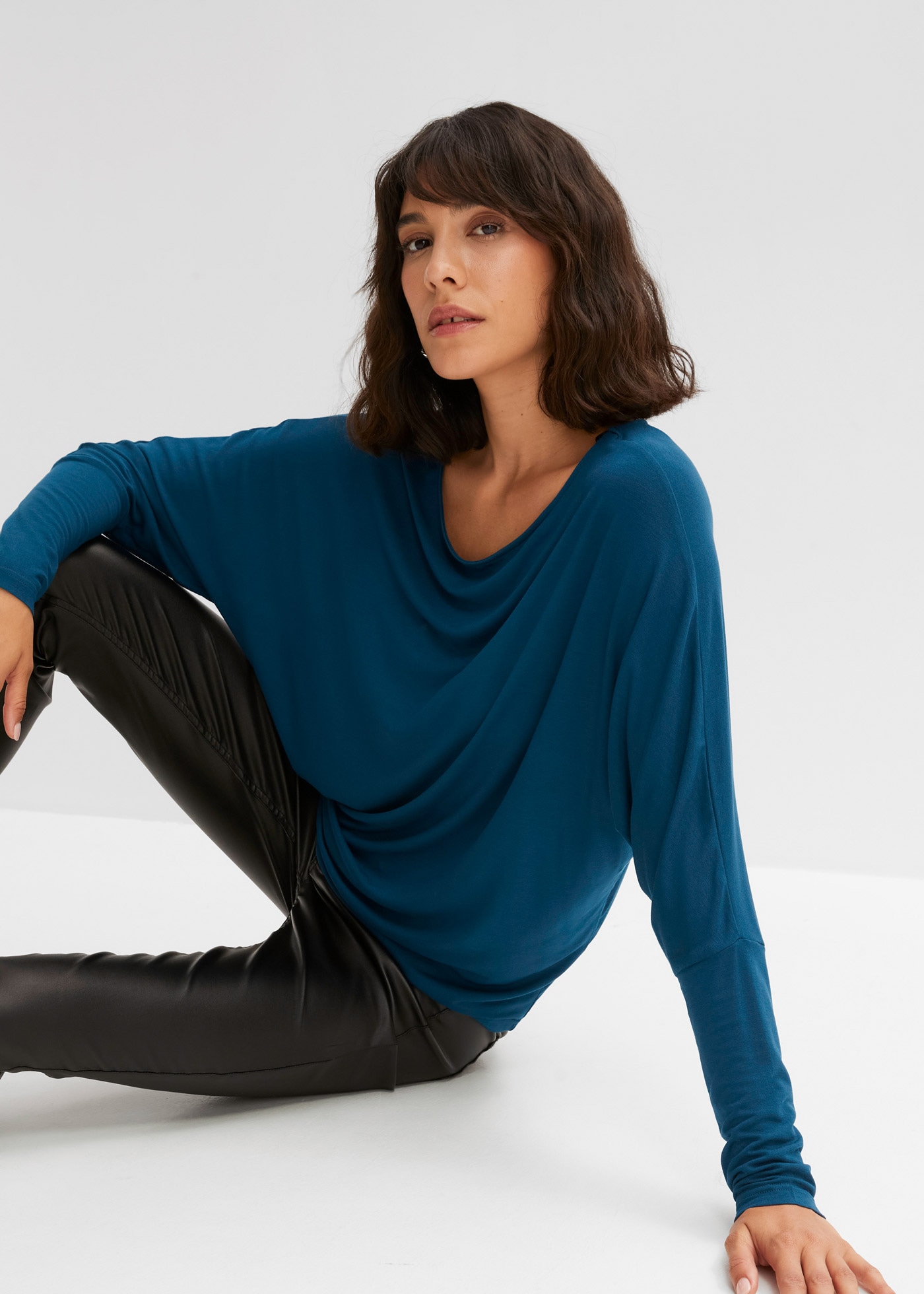 bonprix Langarmshirt »Langarmshirt aus softem Viskose-Mix« Langarmshirt aus softem Viskose-Mix