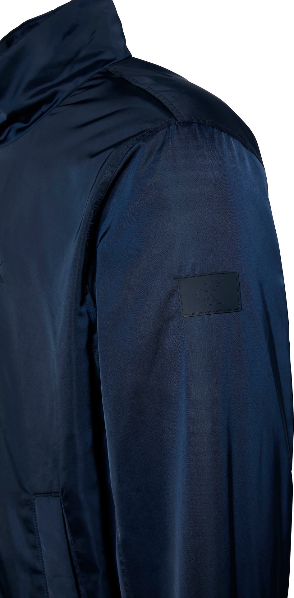 Calvin Klein Jeans Bomberjacke »LS PADDED HARRINGTON JACKET«, ohne Kapuze, Mit Rundhalsausschnitt mit Stehkragen
