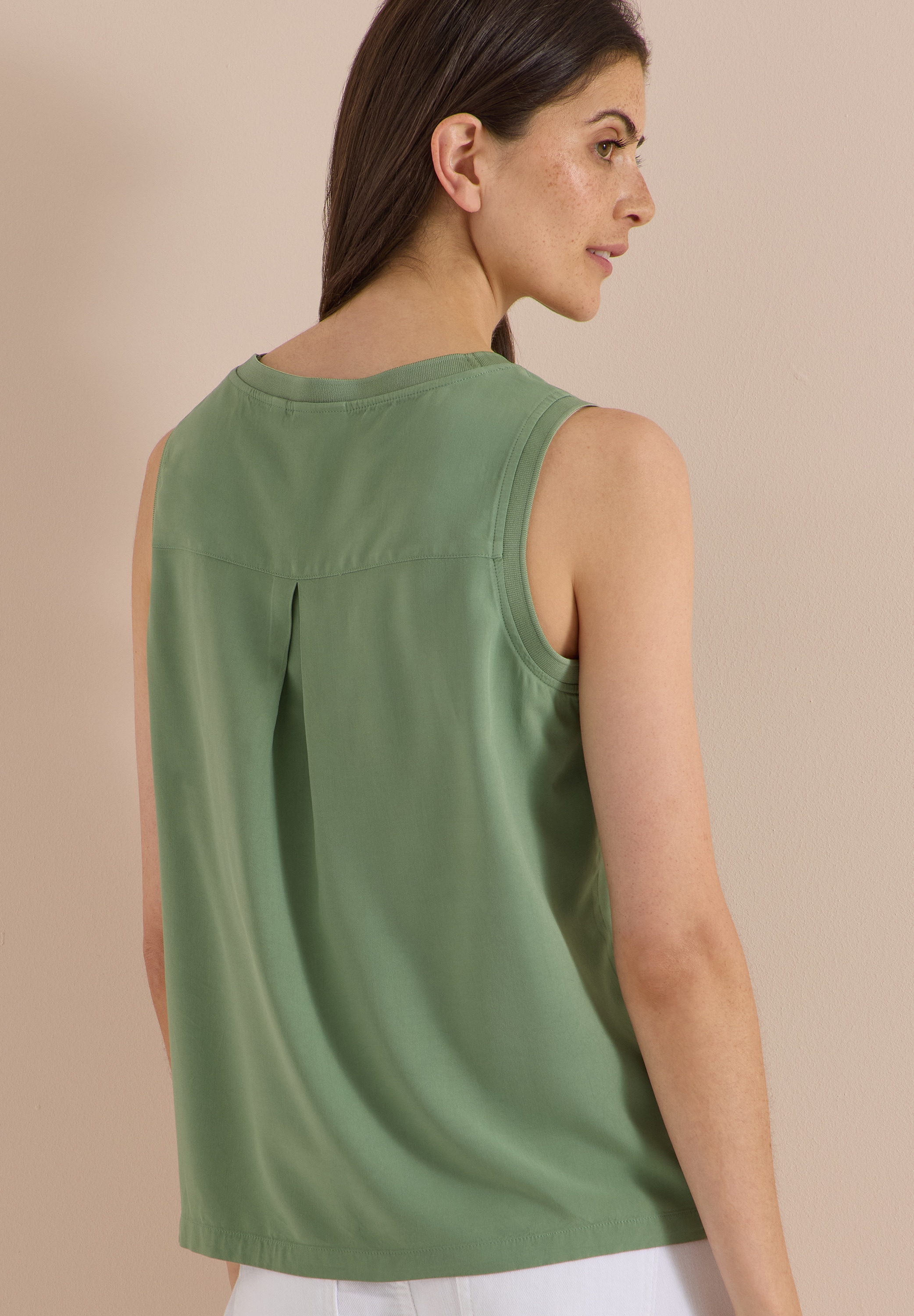 Cecil Blusentop Sommershirt, Viskose, ärmellos