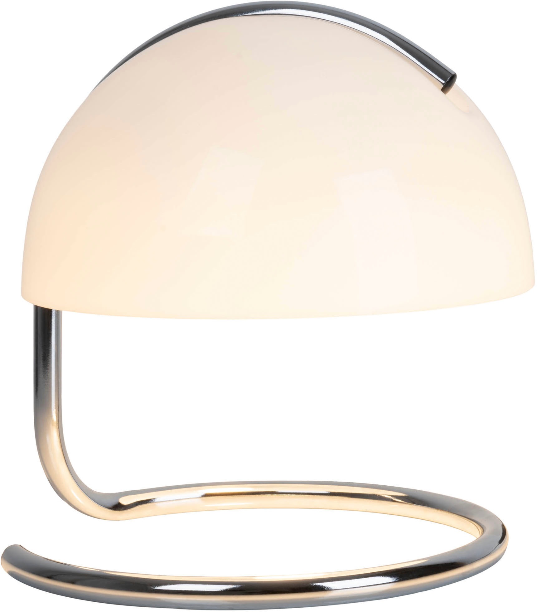 näve Tischleuchte »Burano« E27 1 Stk. halbkugelförmiger Glasschirm, 1x E27, Zuleitung schwarz 150cm