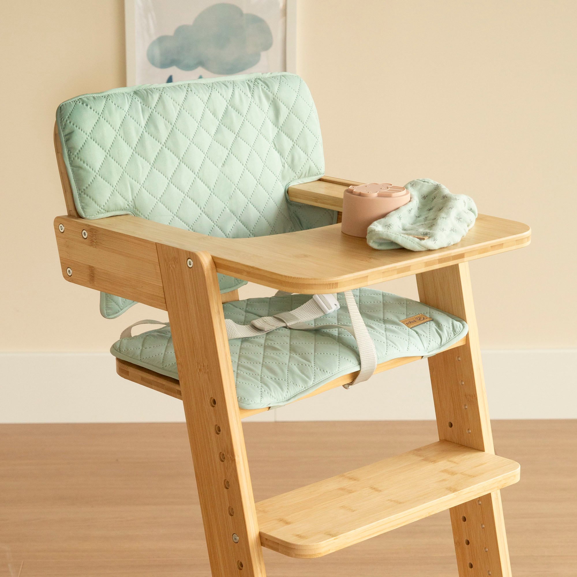 roba® Sitzverkleinerer »Style Frosty green« Set, 2 Stk. tlg. passend zu den Hochstühlen 'Nature Up'