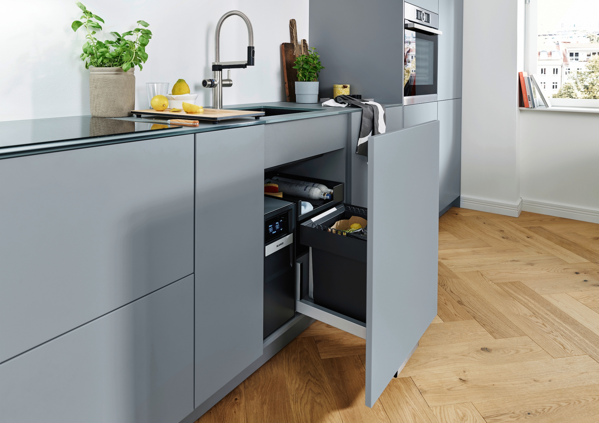 Blanco Mülltrennsystem »Select II SODA«, 1 Behälter, Kunststoff, Stahlblech, 600 mm Untermass