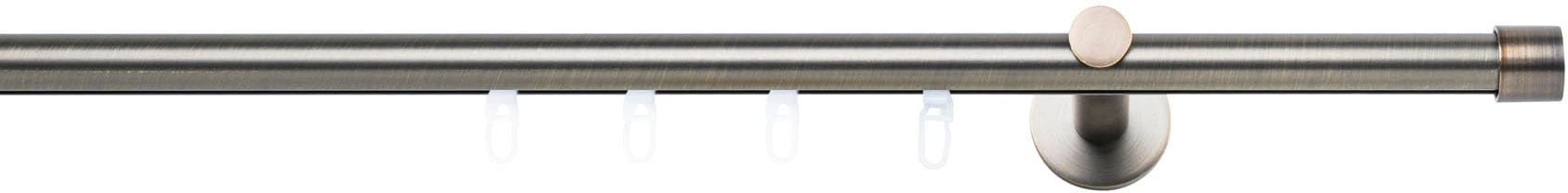 mydeco Gardinenstange »Kappe function Ø 20mm«, 1 läufig-läufig, Fixmaß